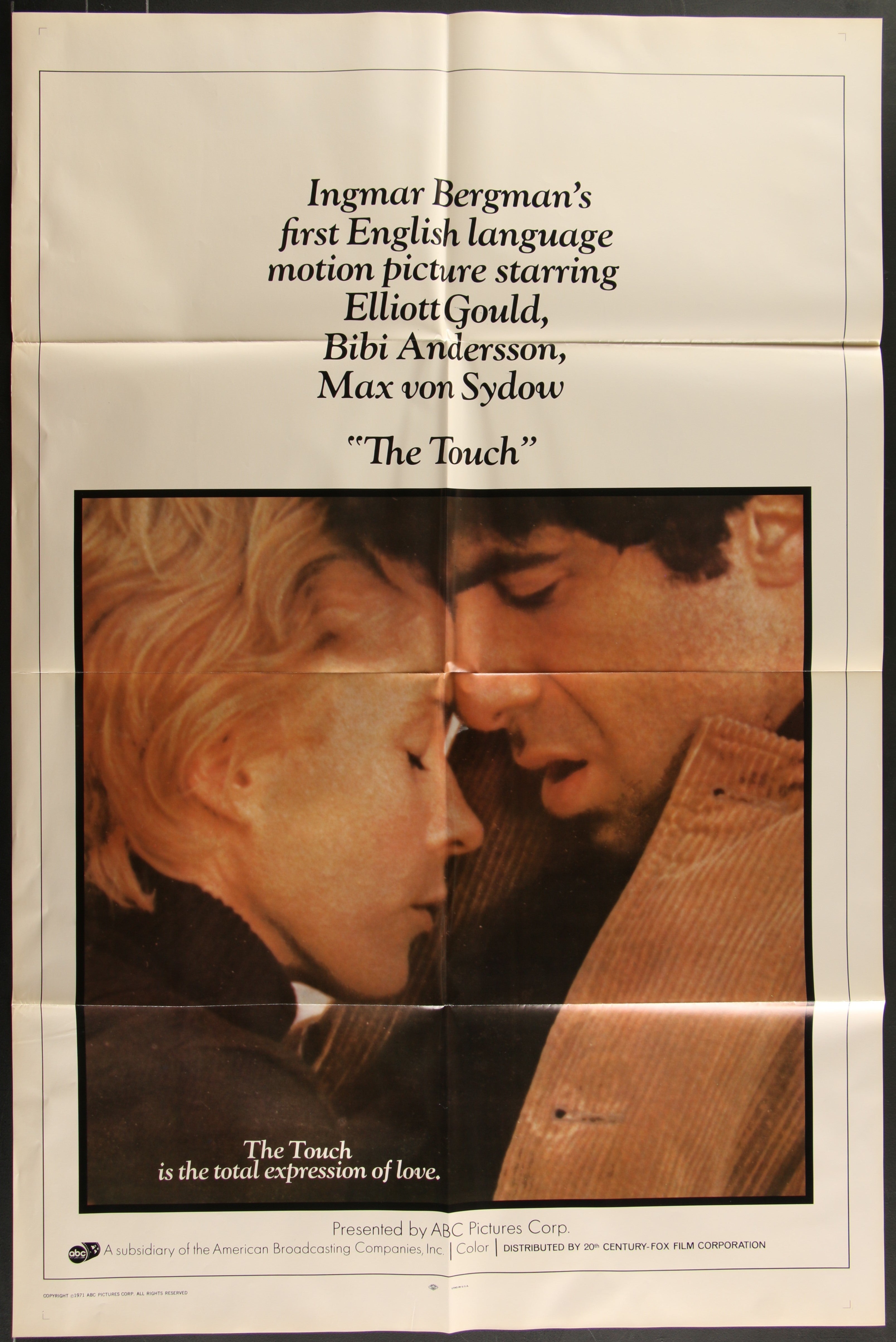 The Touch (1971) Original US One Sheet Movie Poster