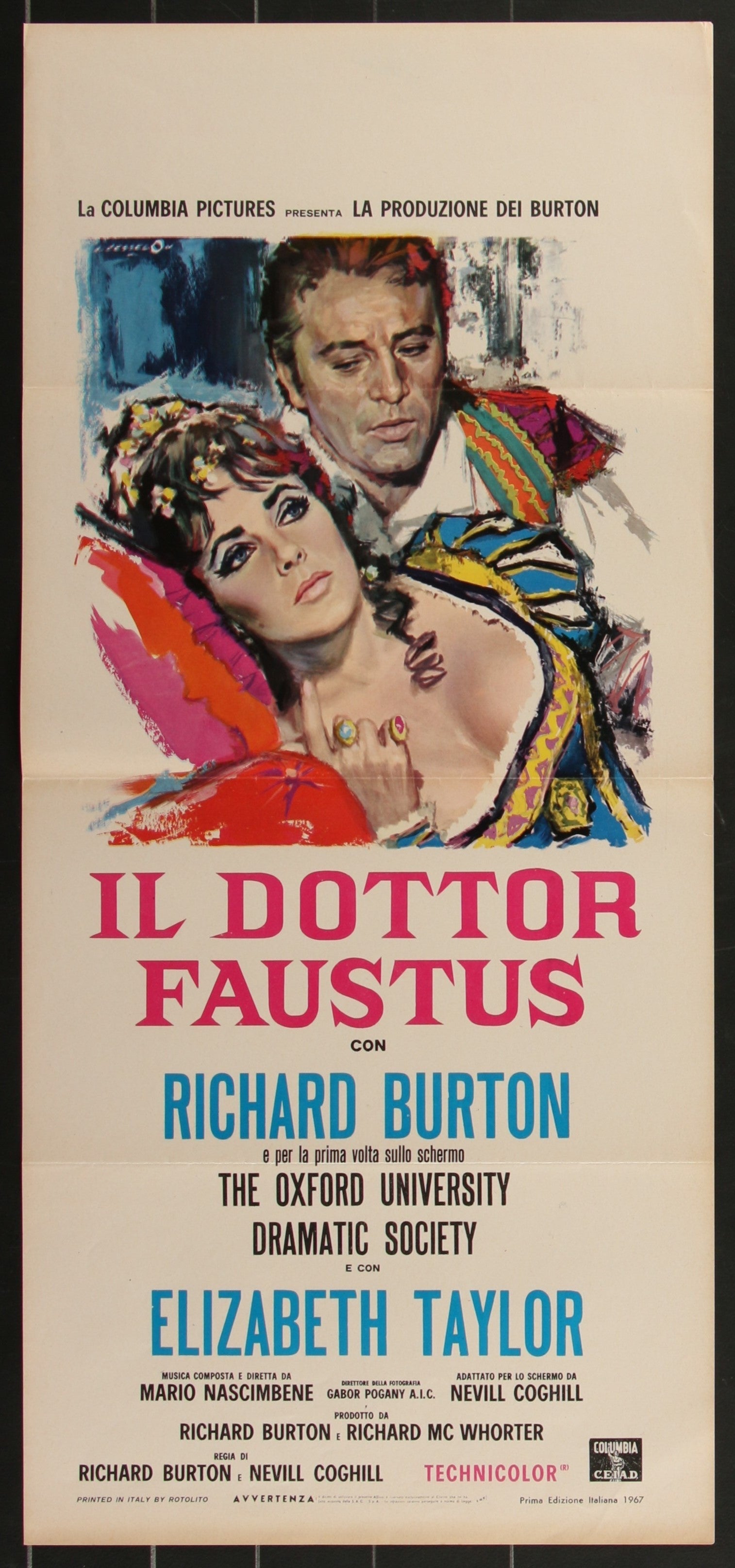 Doctor Faustas (1967) Original Italina Locandina Movie Poster