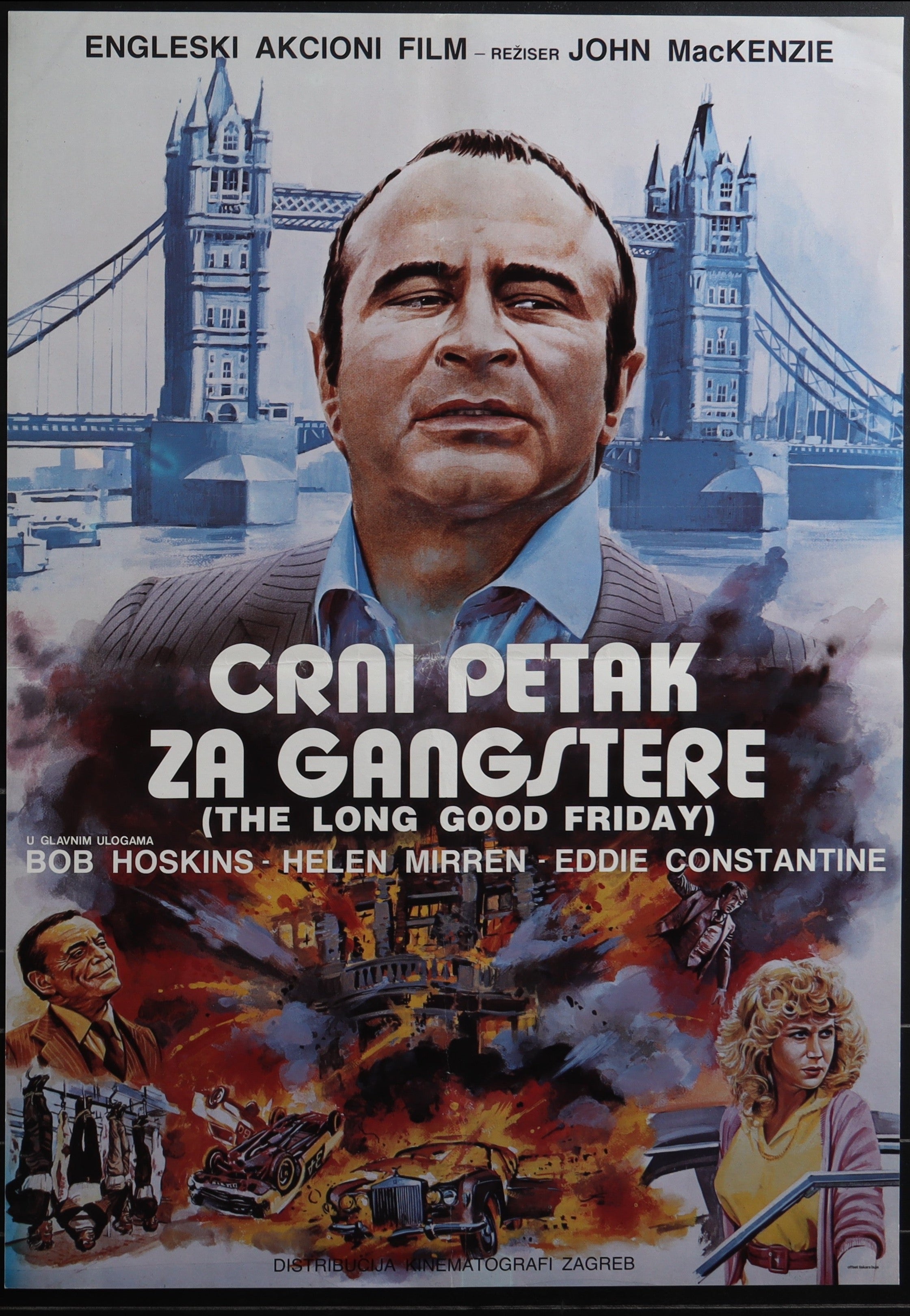 The Long Good Friday (1979) Original Yugoslav Movie Poster
