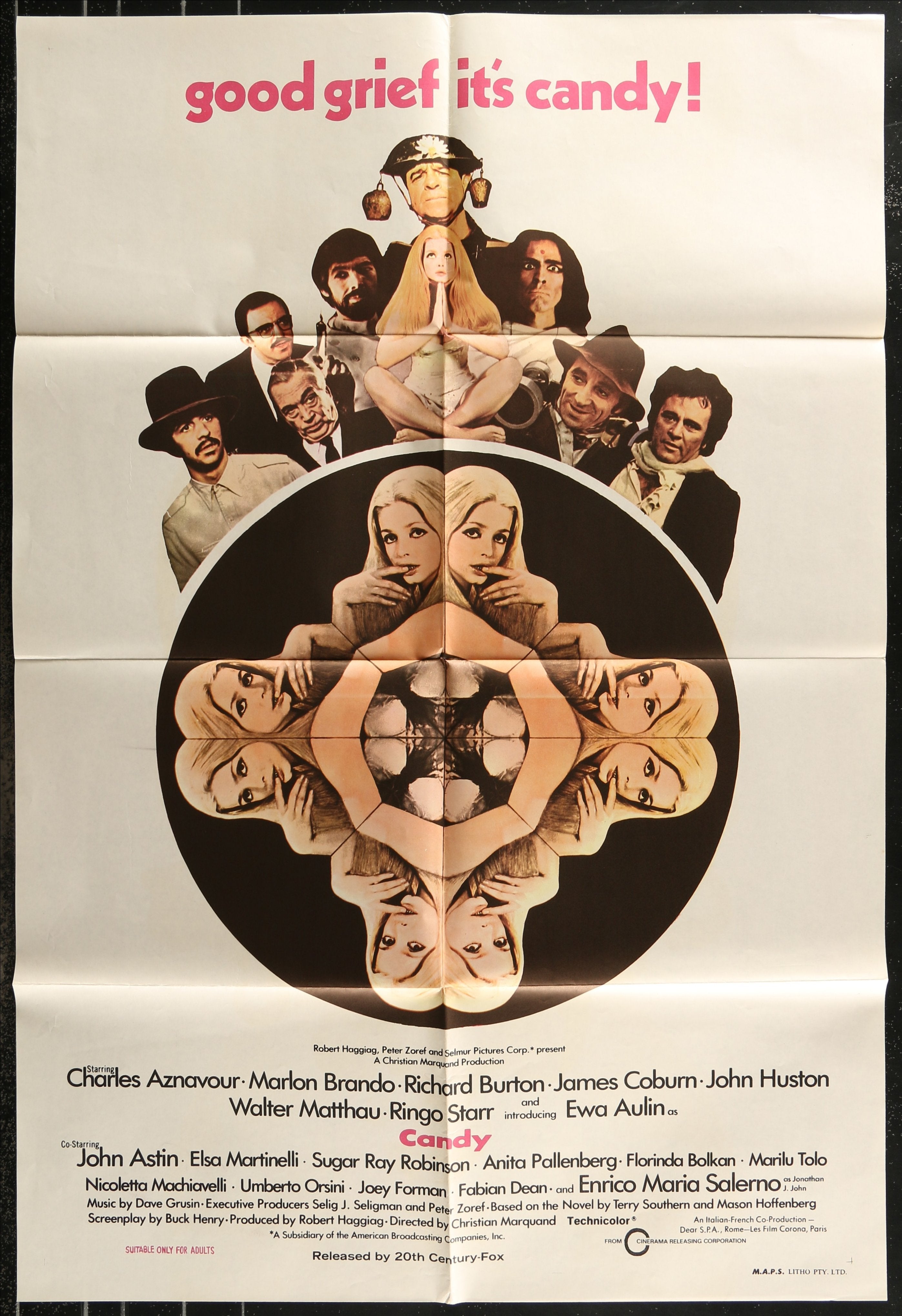 Candy (1968) Original Australian One Sheet Movie Poster