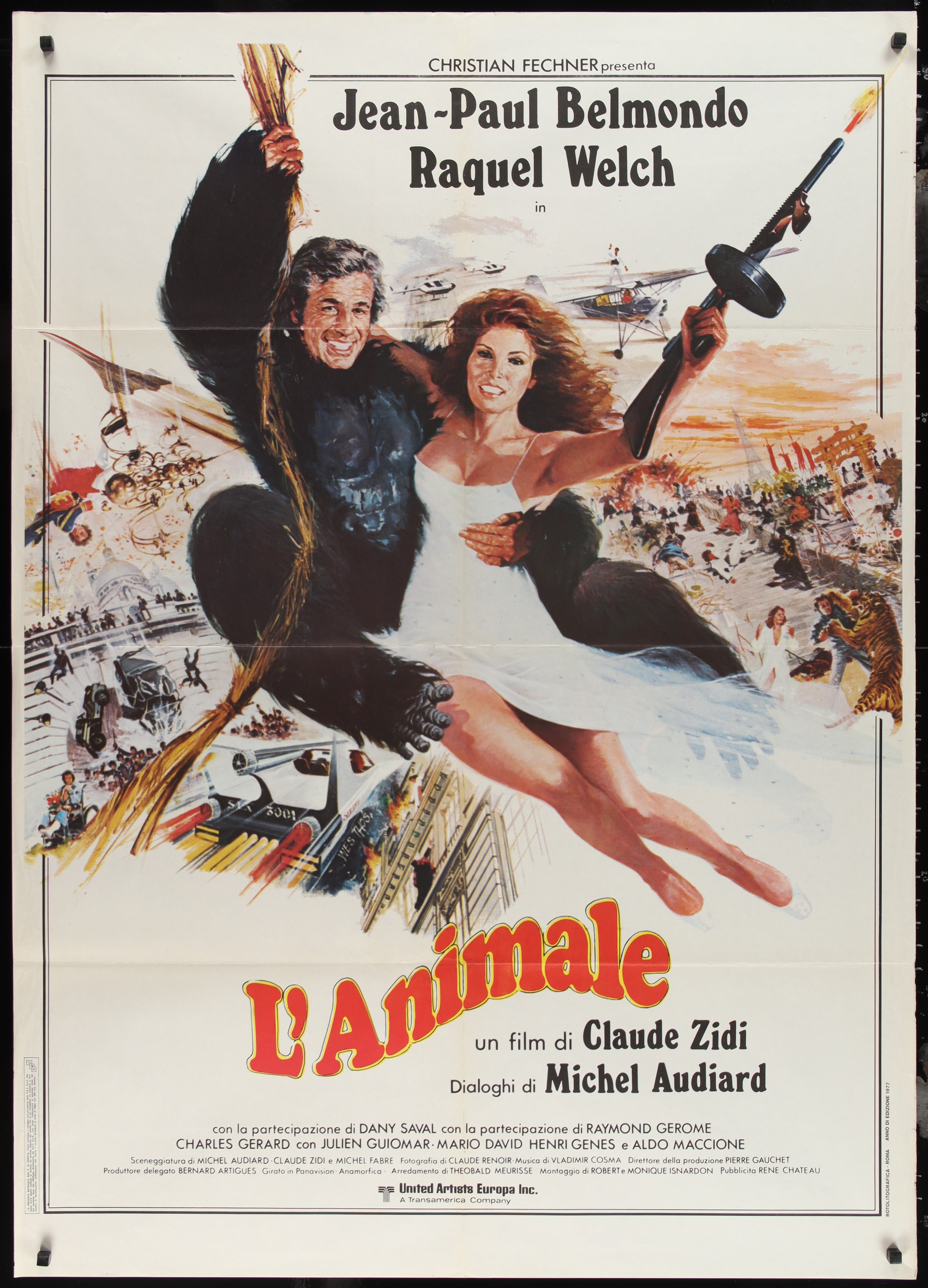 The Animal (1977) Original Italian One Panel Movie Poster