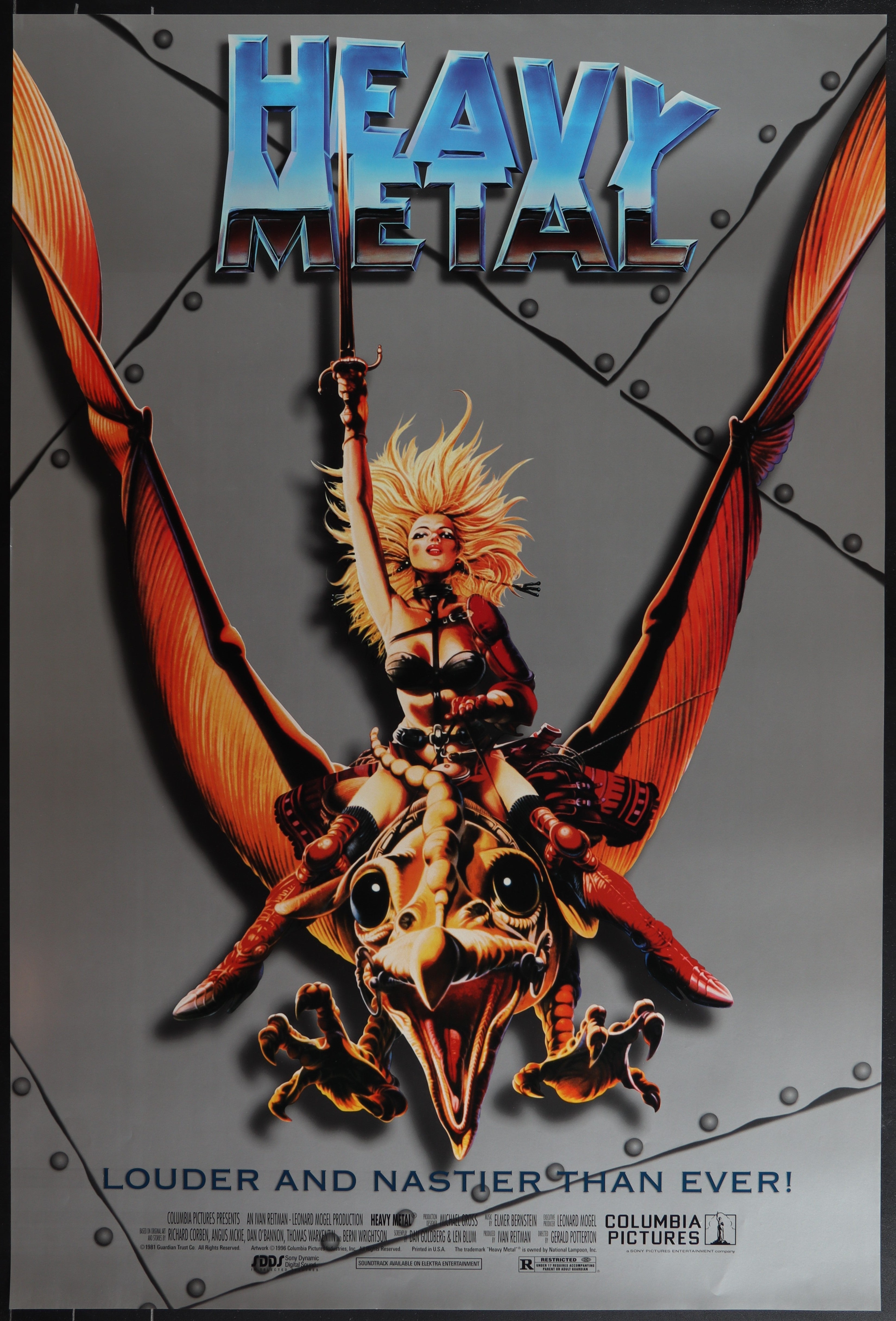 Heavy Metal (1996 RR) Original US One Sheet Movie Poster