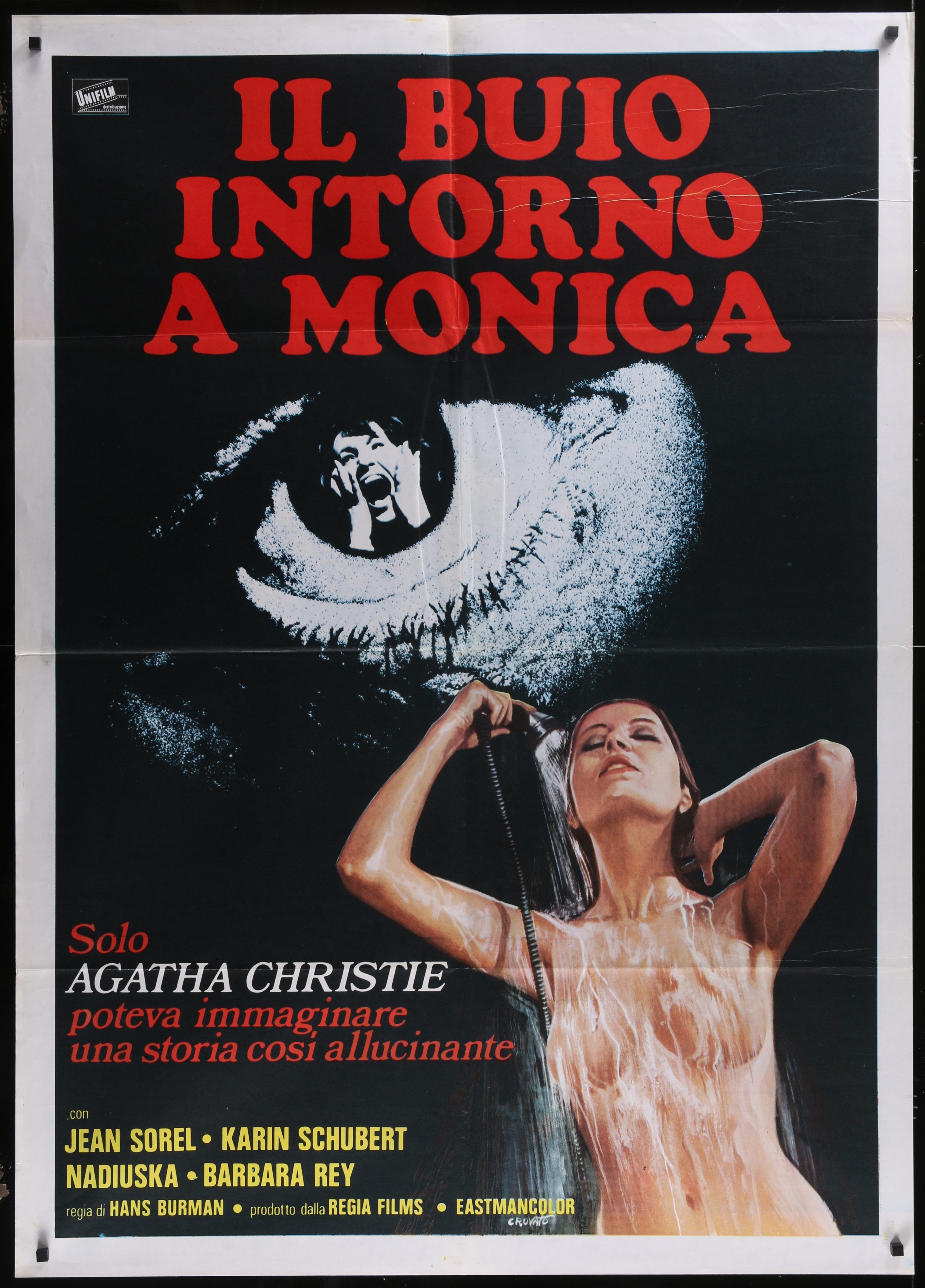 Il Buio Intorno A Monica (1976) Original Italian One Panel Movie Poster