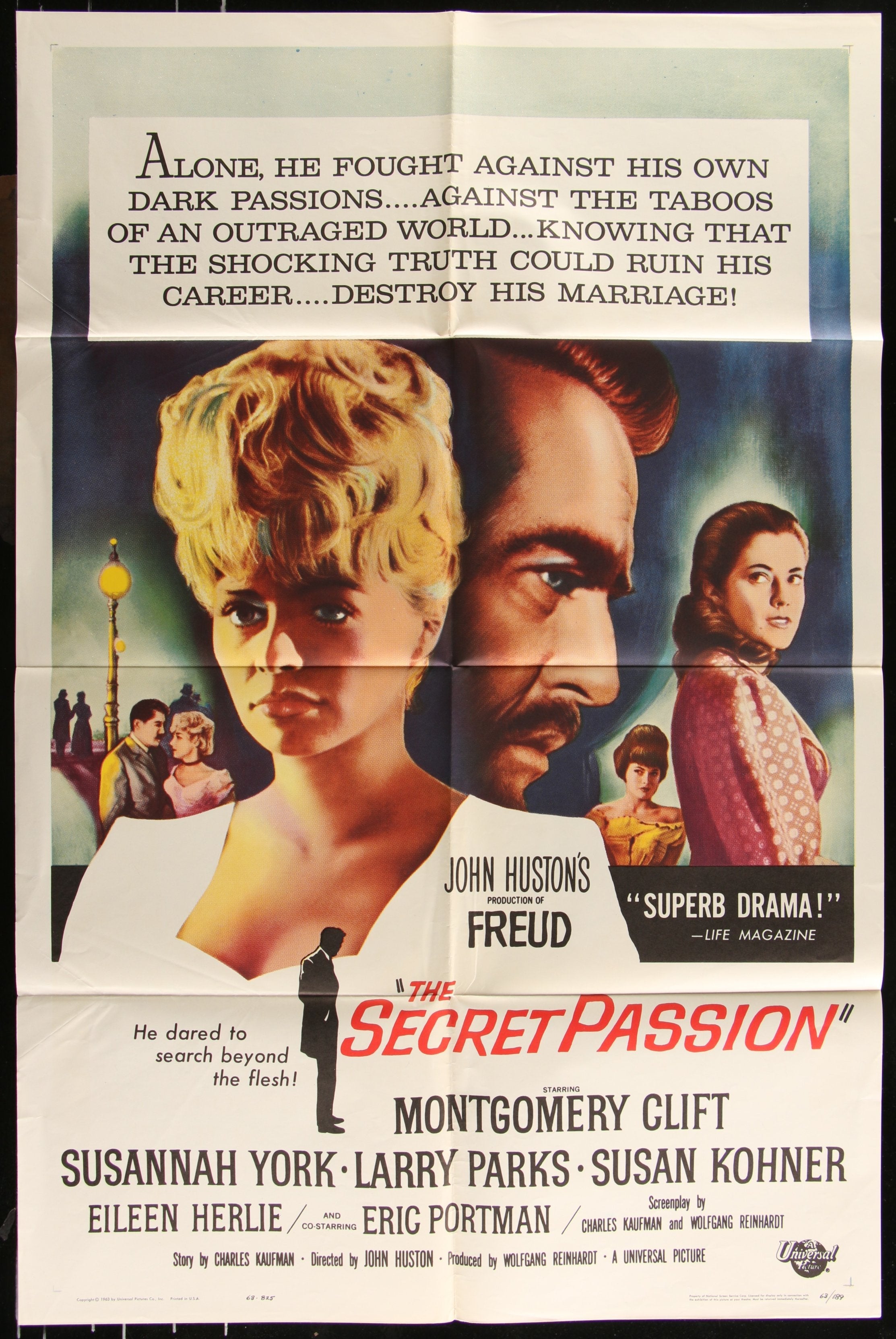 The Secret Passion (1962) Original US One Sheet Movie Poster