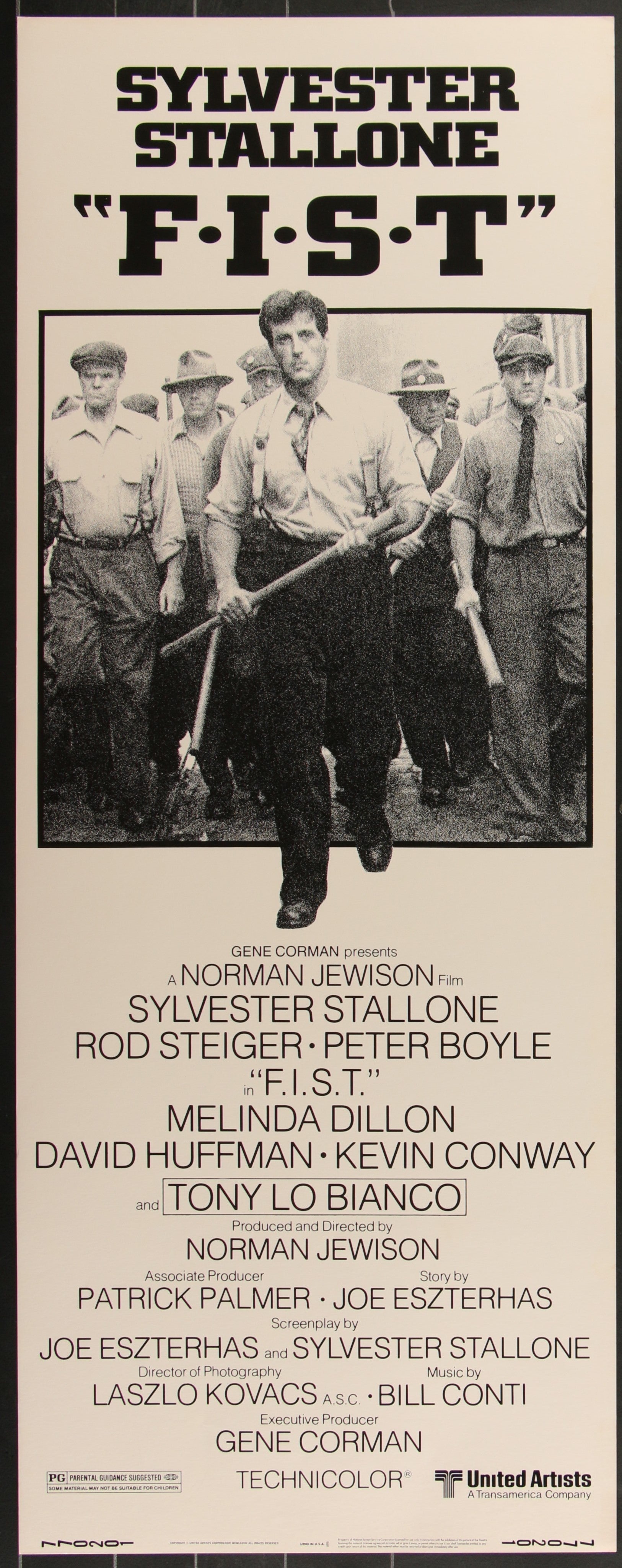 F.I.S.T. (1978) Original US Insert Movie Poster