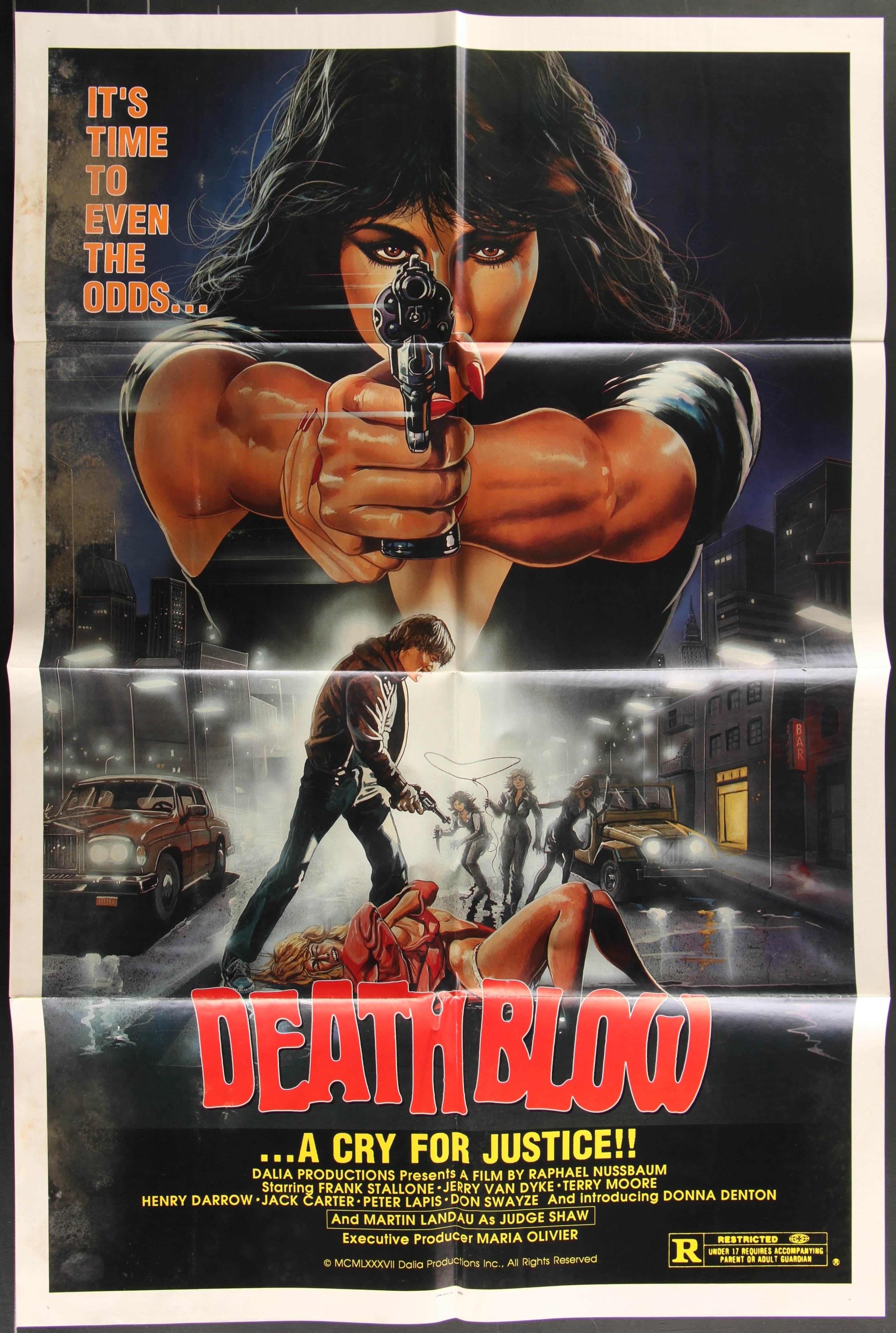 Death Blow (1987) Original US One Sheet Movie Poster
