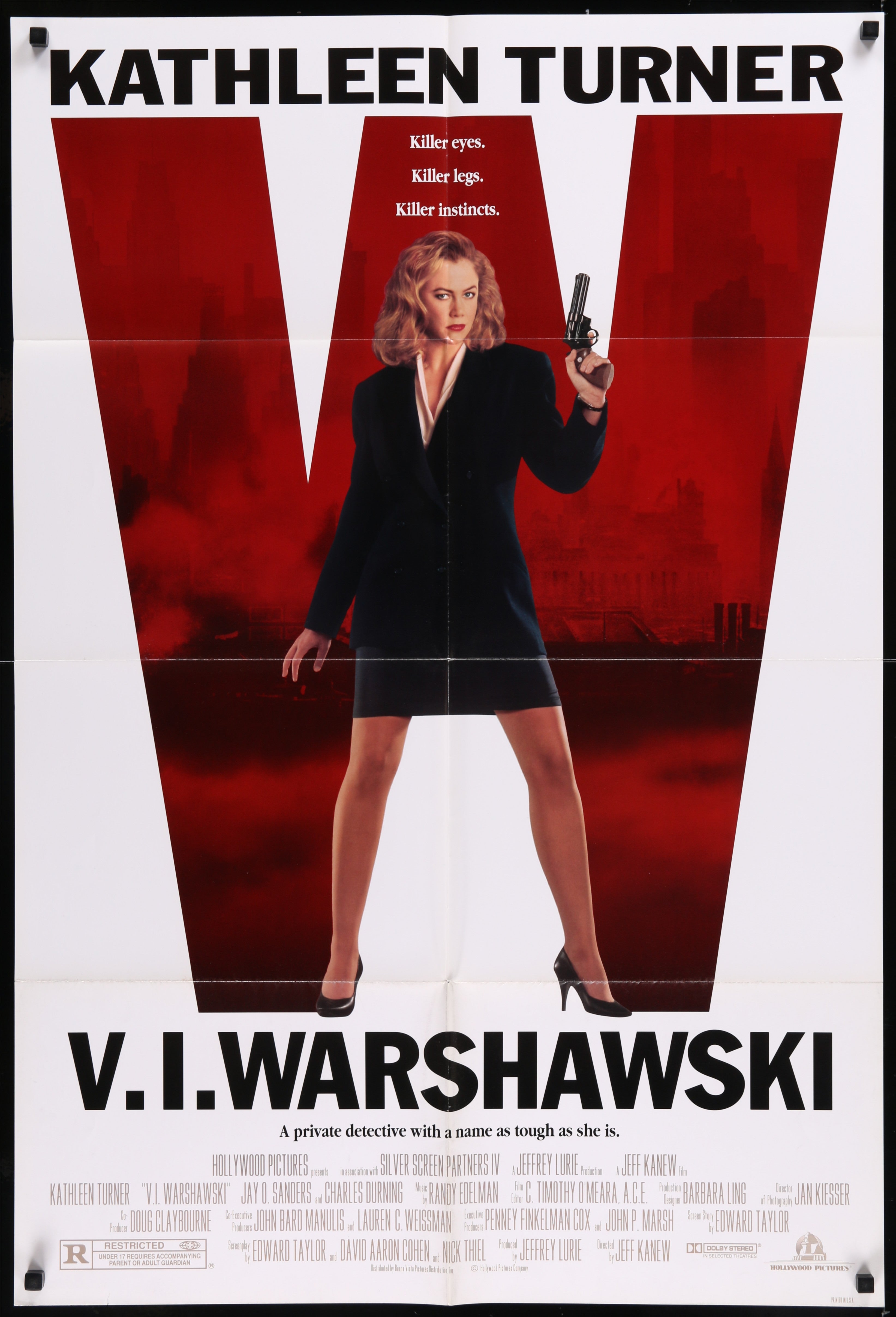V.I. Warshawski (1991) Original US One Sheet Movie Poster