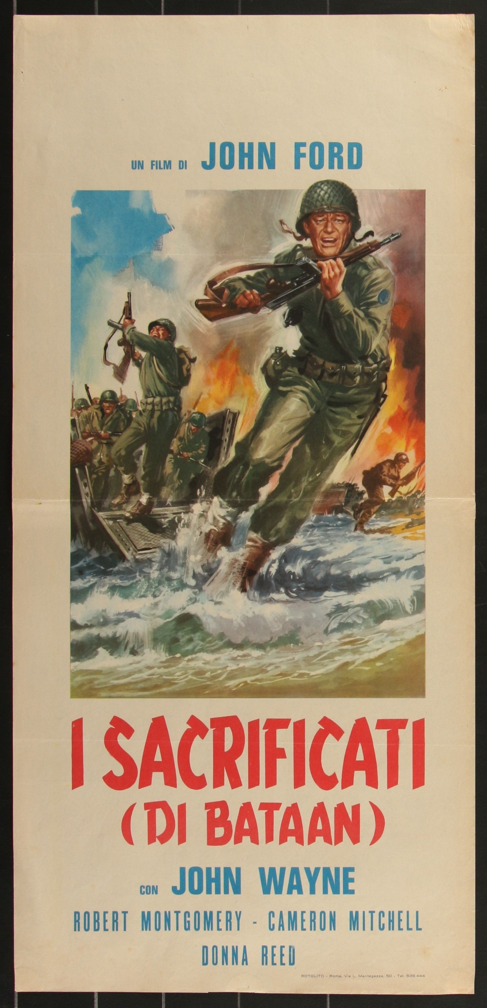 They Were Expendable (1960s RR) Original Italian Locandina Movie Poster