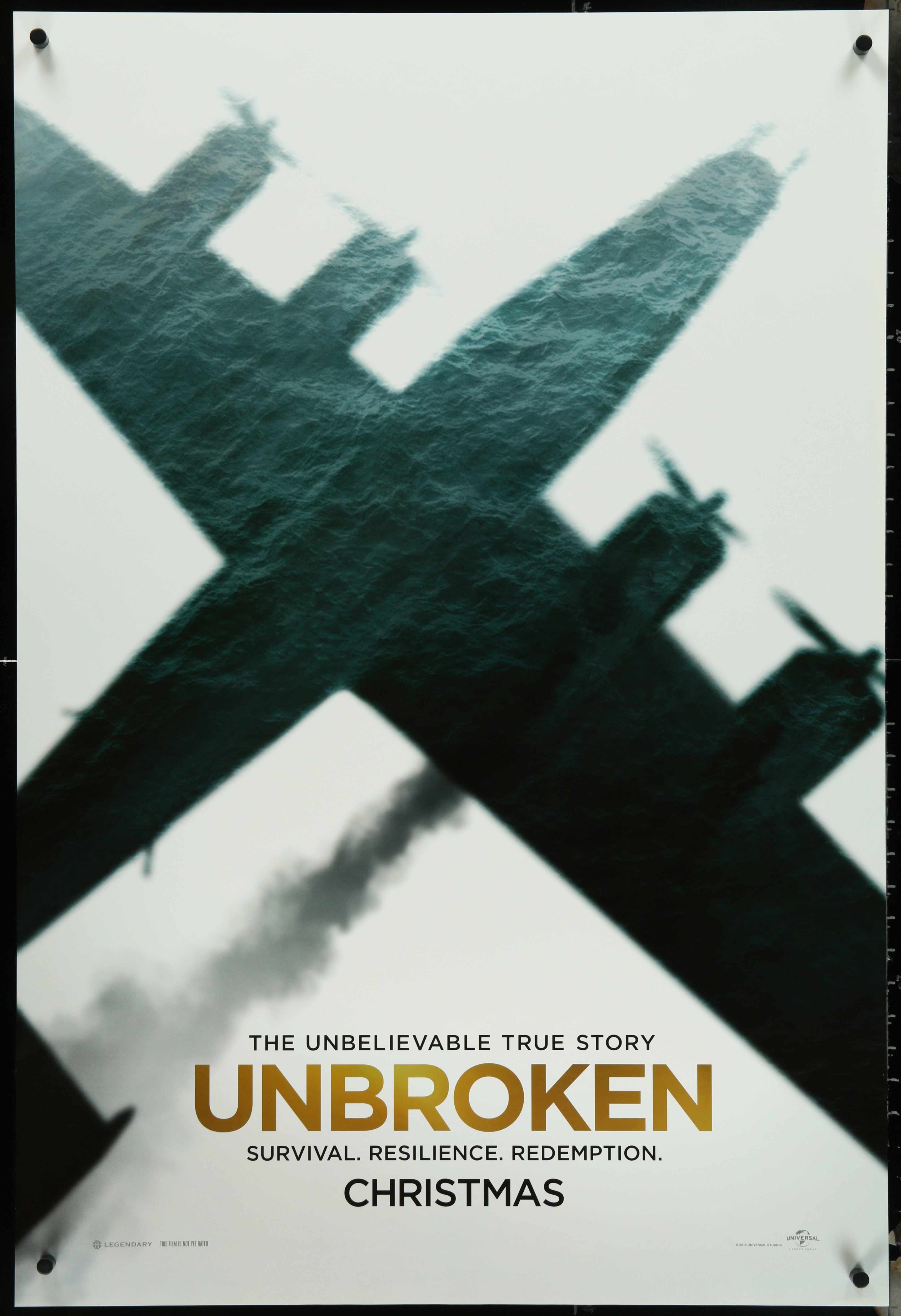 Unbroken (2014) Original US One Sheet Movie Poster