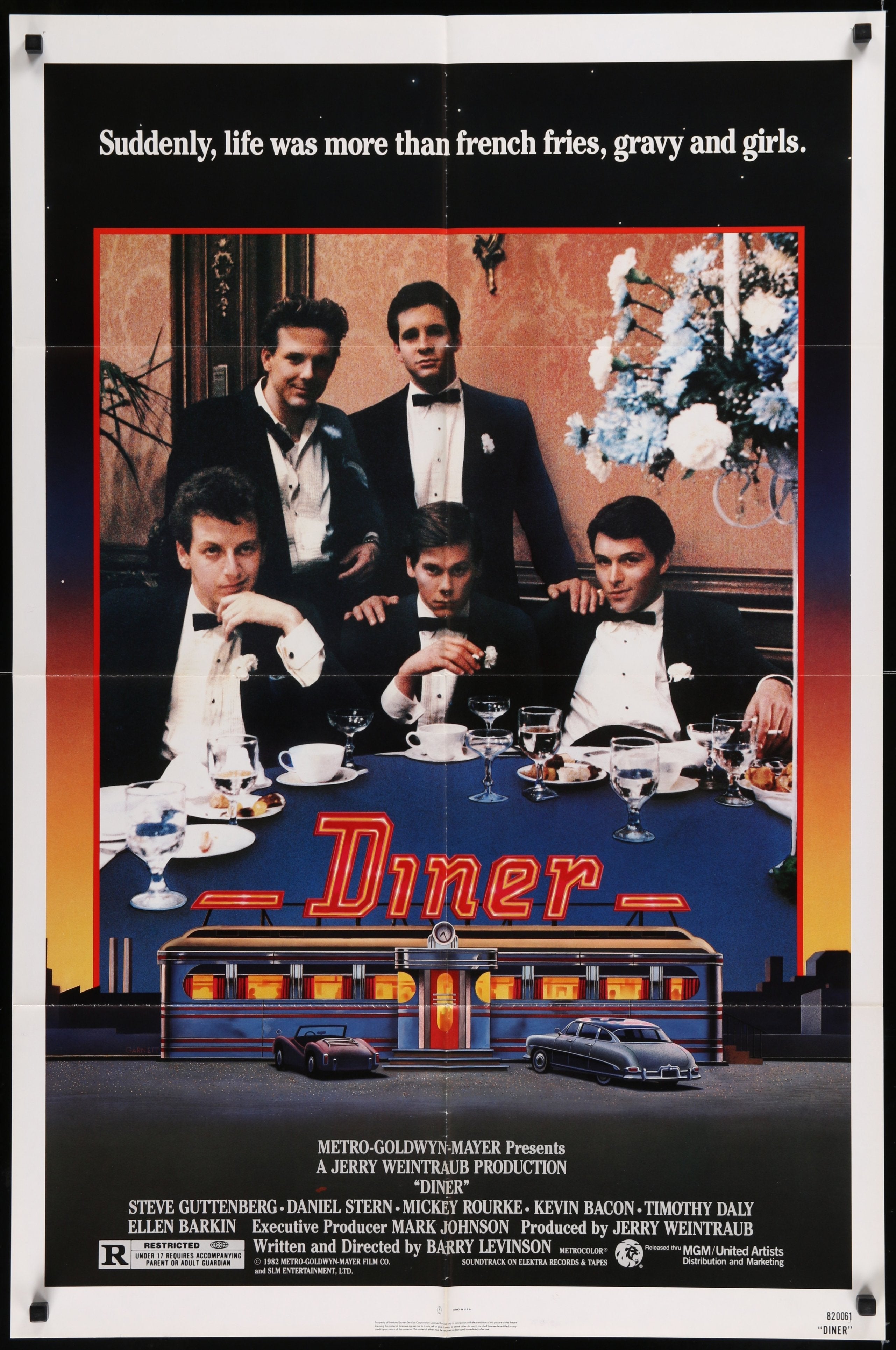 Diner (1982) Original US One Sheet Movie Poster