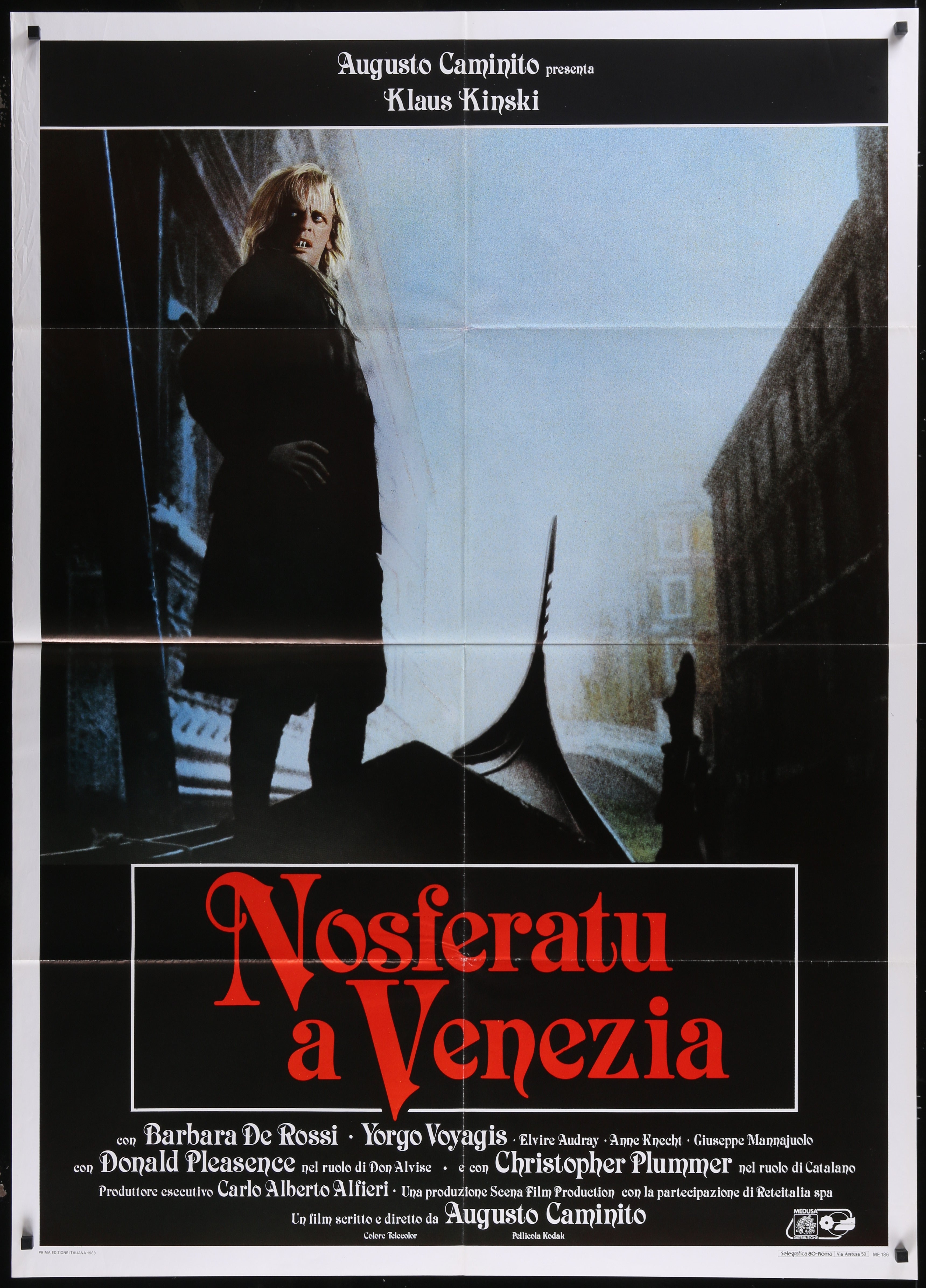 Nosferatu in Venice (1988) Original Italian One Panel Movie Poster