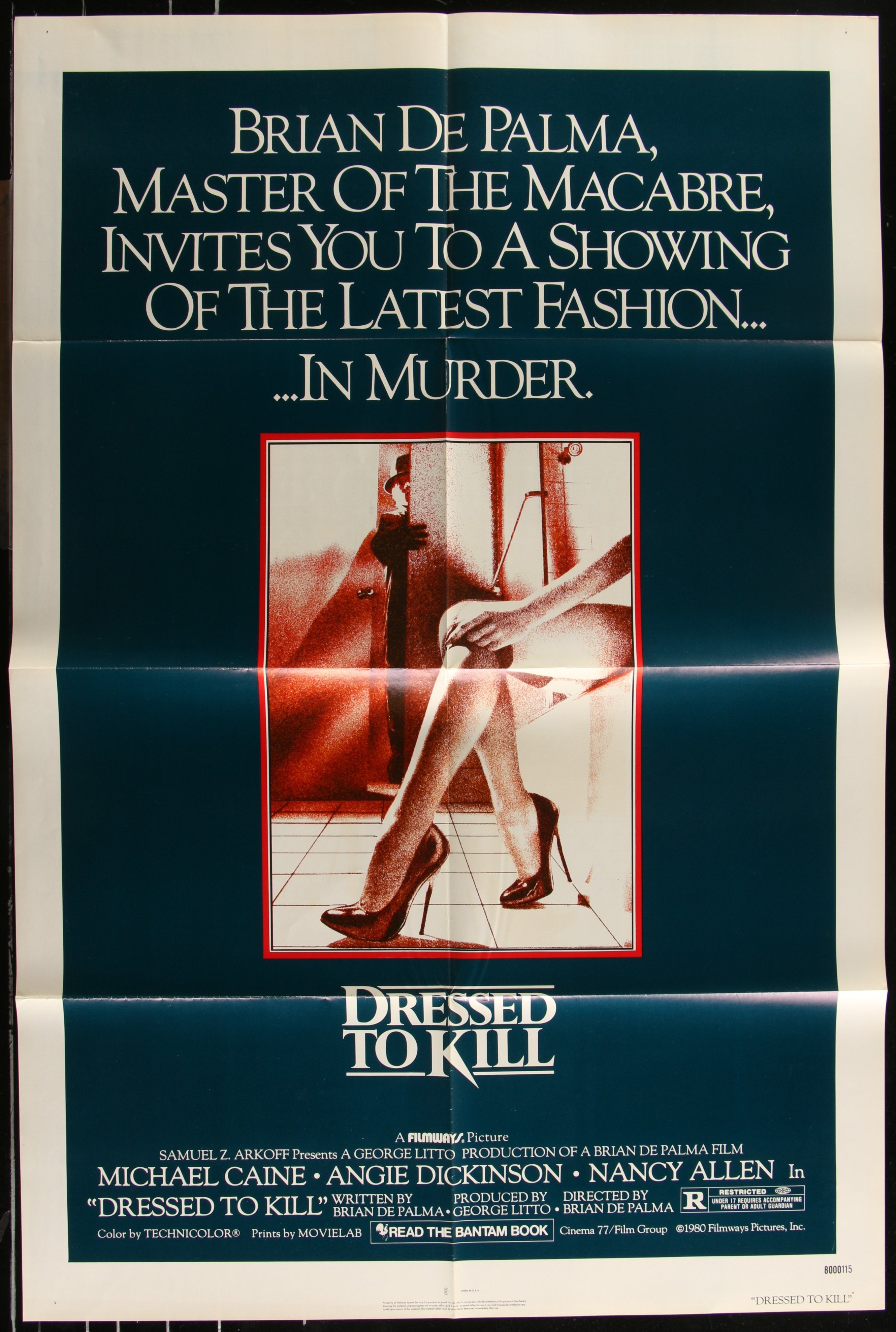 Dressed To Kill (1980) Original US One Sheet Movie Poster