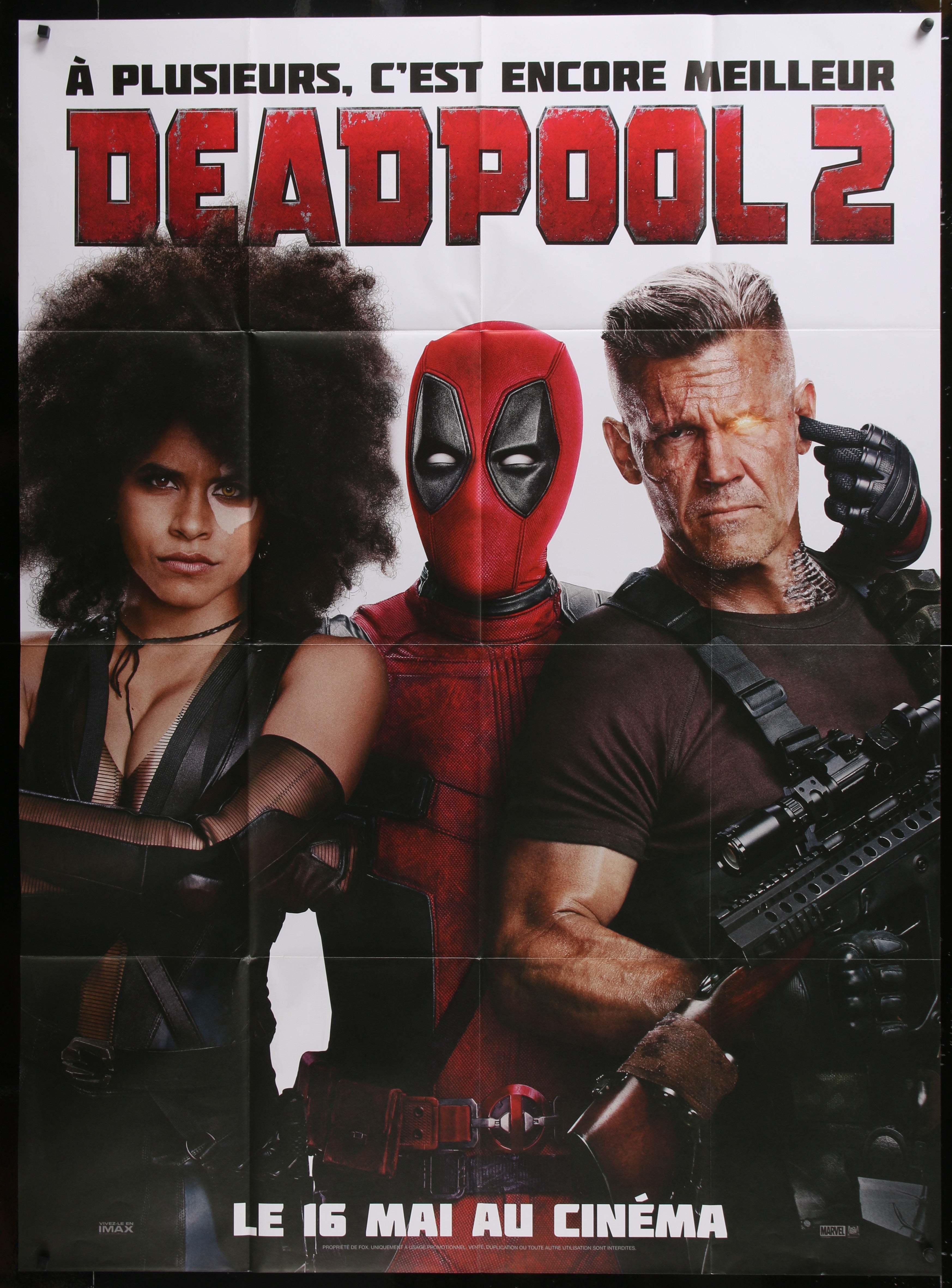 Deadpool 2 (2018) Original French One Panel Movie Poster