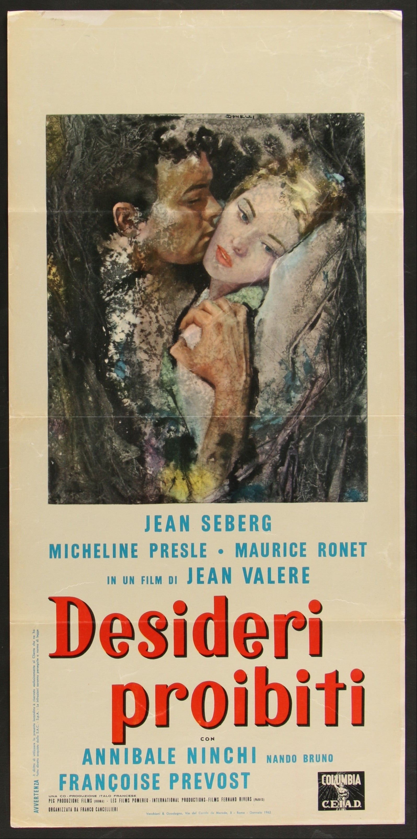 Time Out For Love (1962) Original Italian Locandina Movie Poster