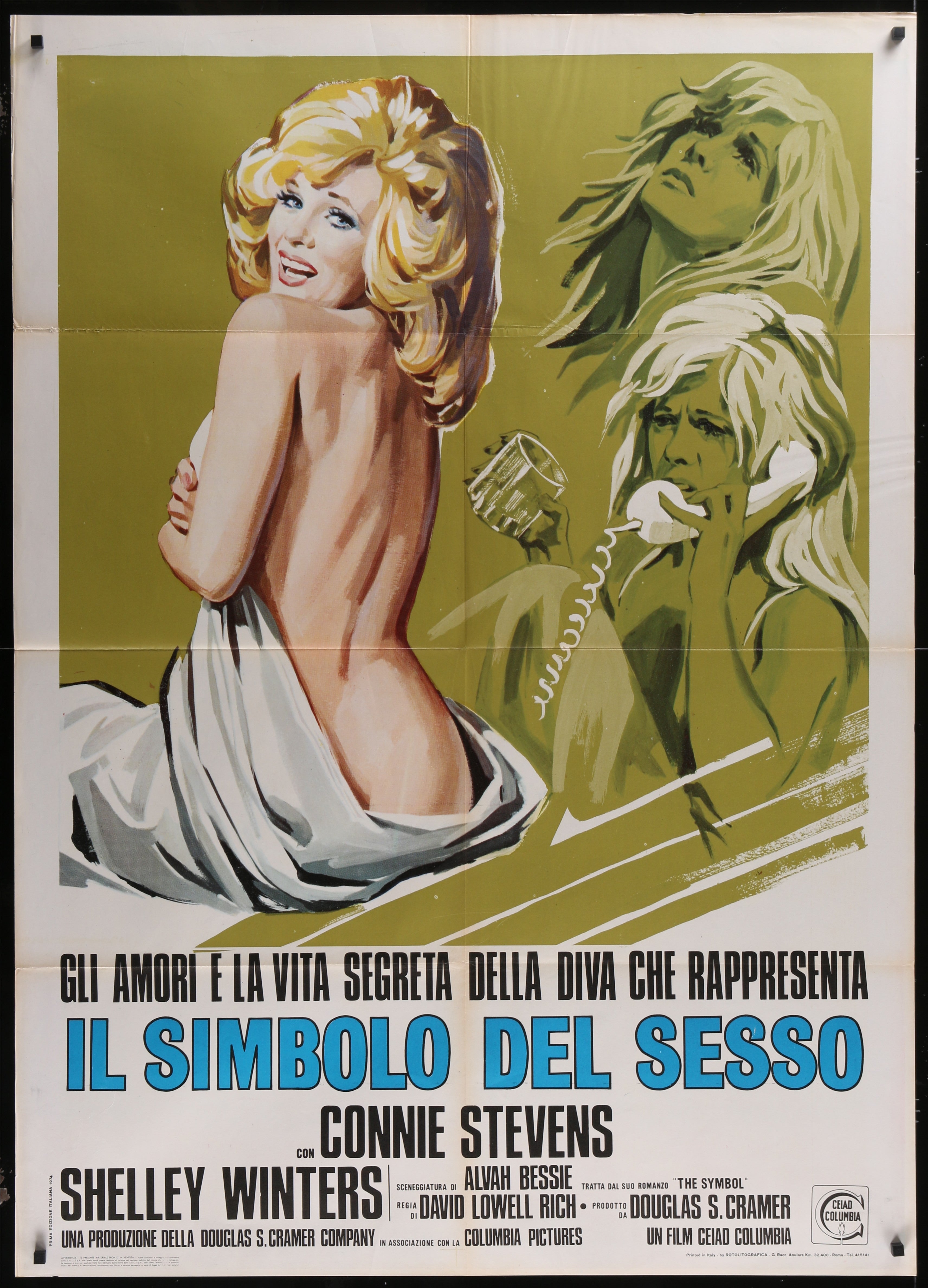 The Sex Symbol (1974) Original Italian One Panel Movie Poster