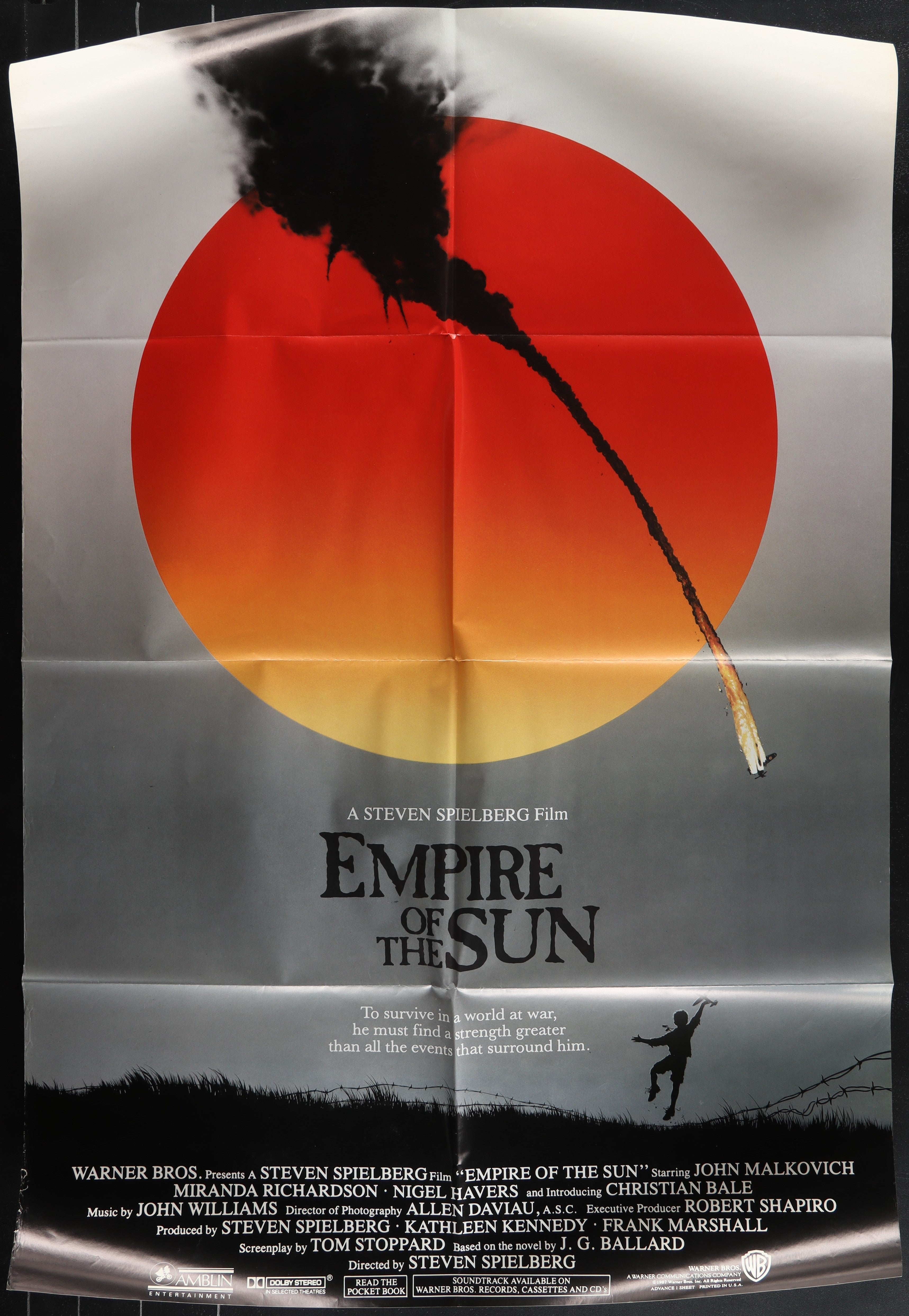 Empire Of The Sun (1987) Original US One Sheet Movie Poster