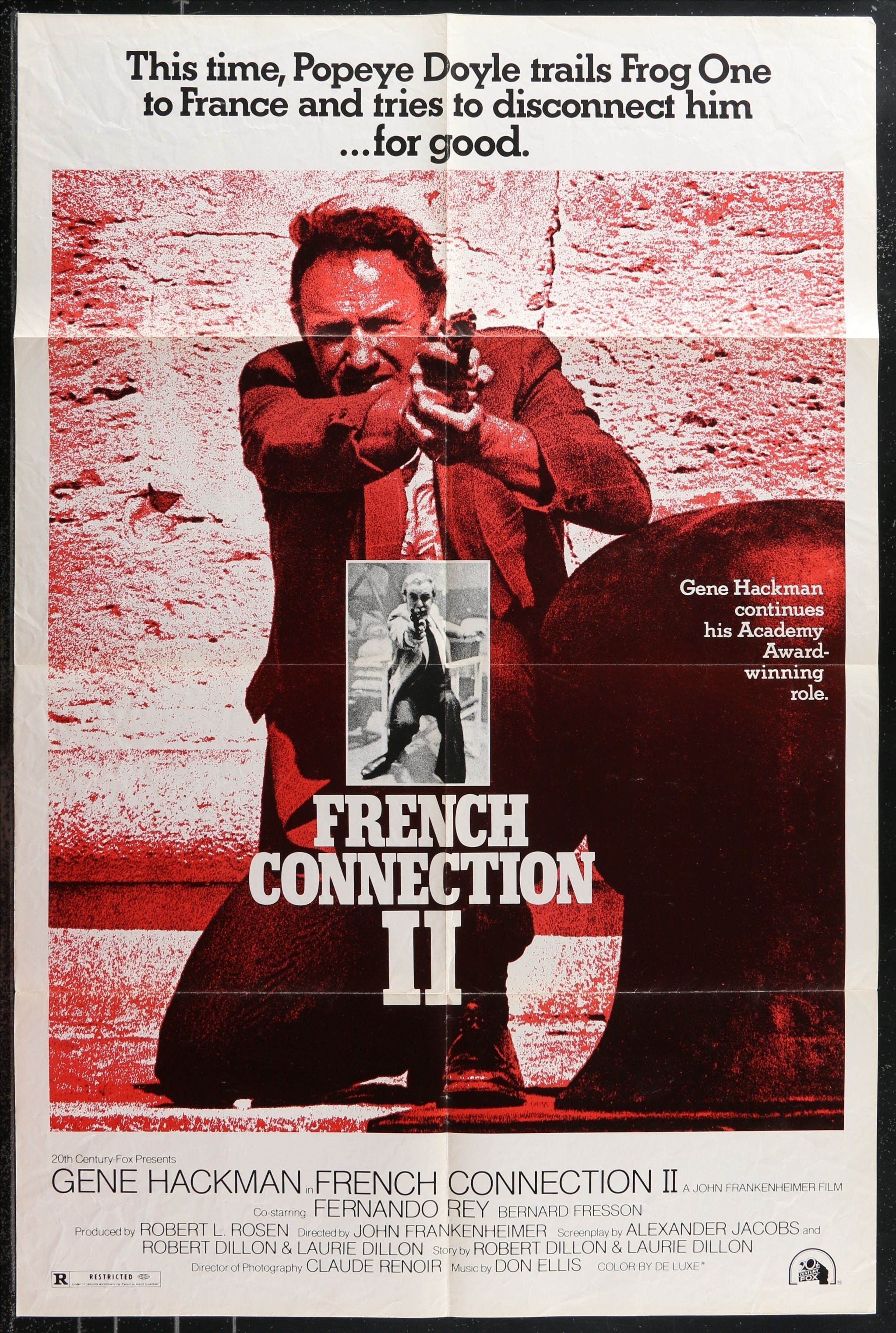 French Connection II (1975) Original US One Sheet Movie Poster