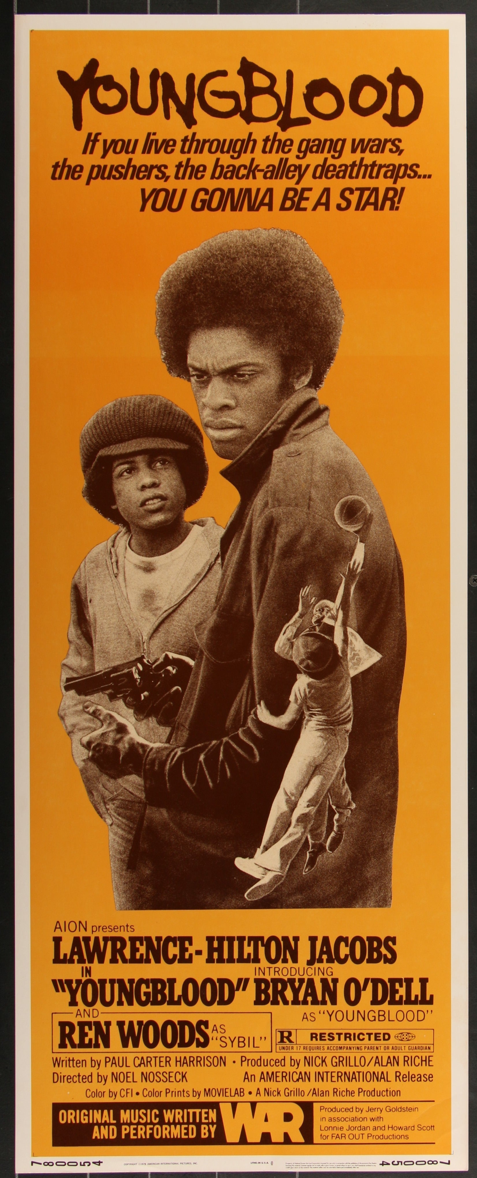 Youngblood (1978) Original US Insert Movie Poster