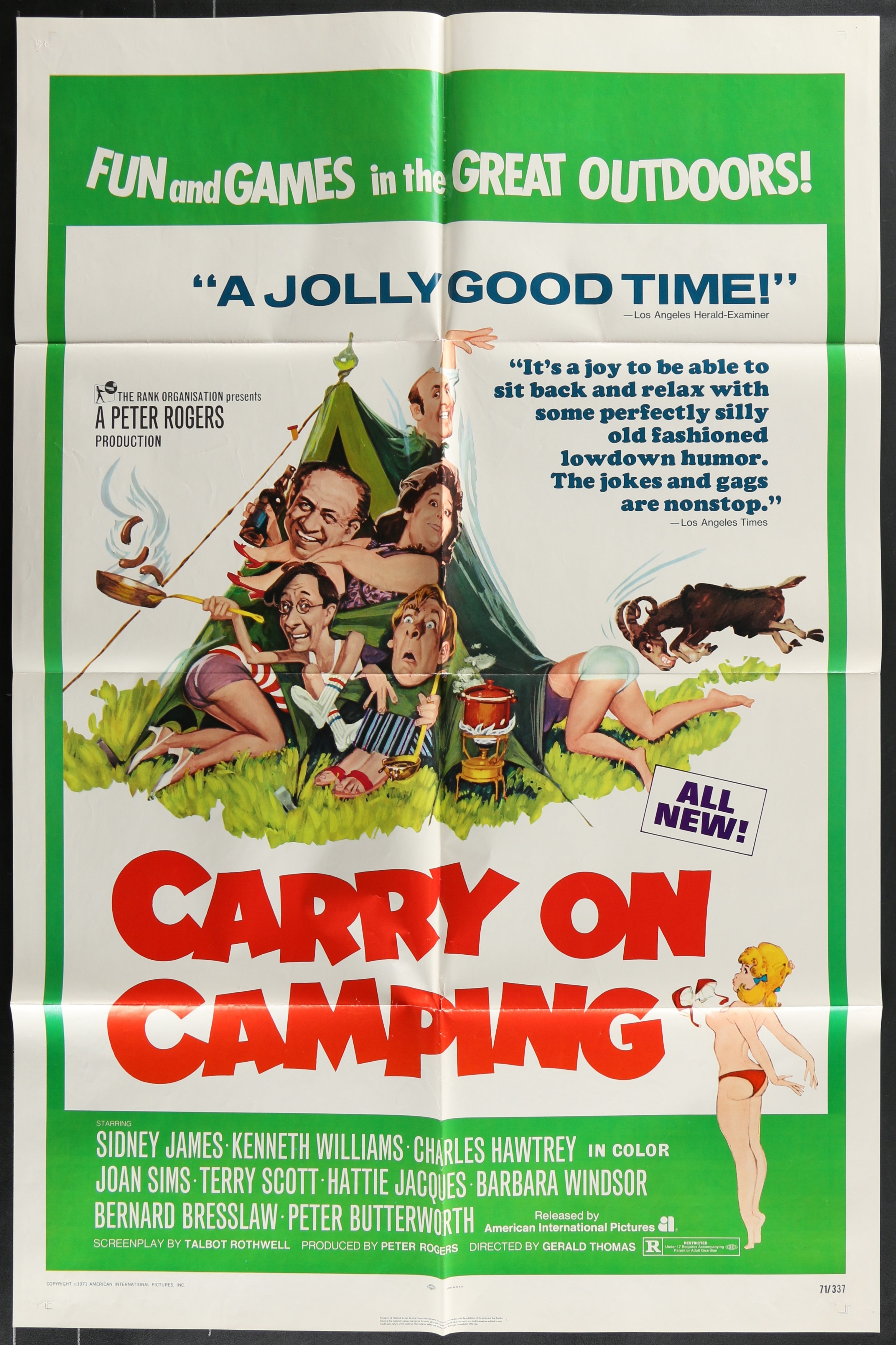 Carry On Camping (1971) Original US One Sheet Movie Poster