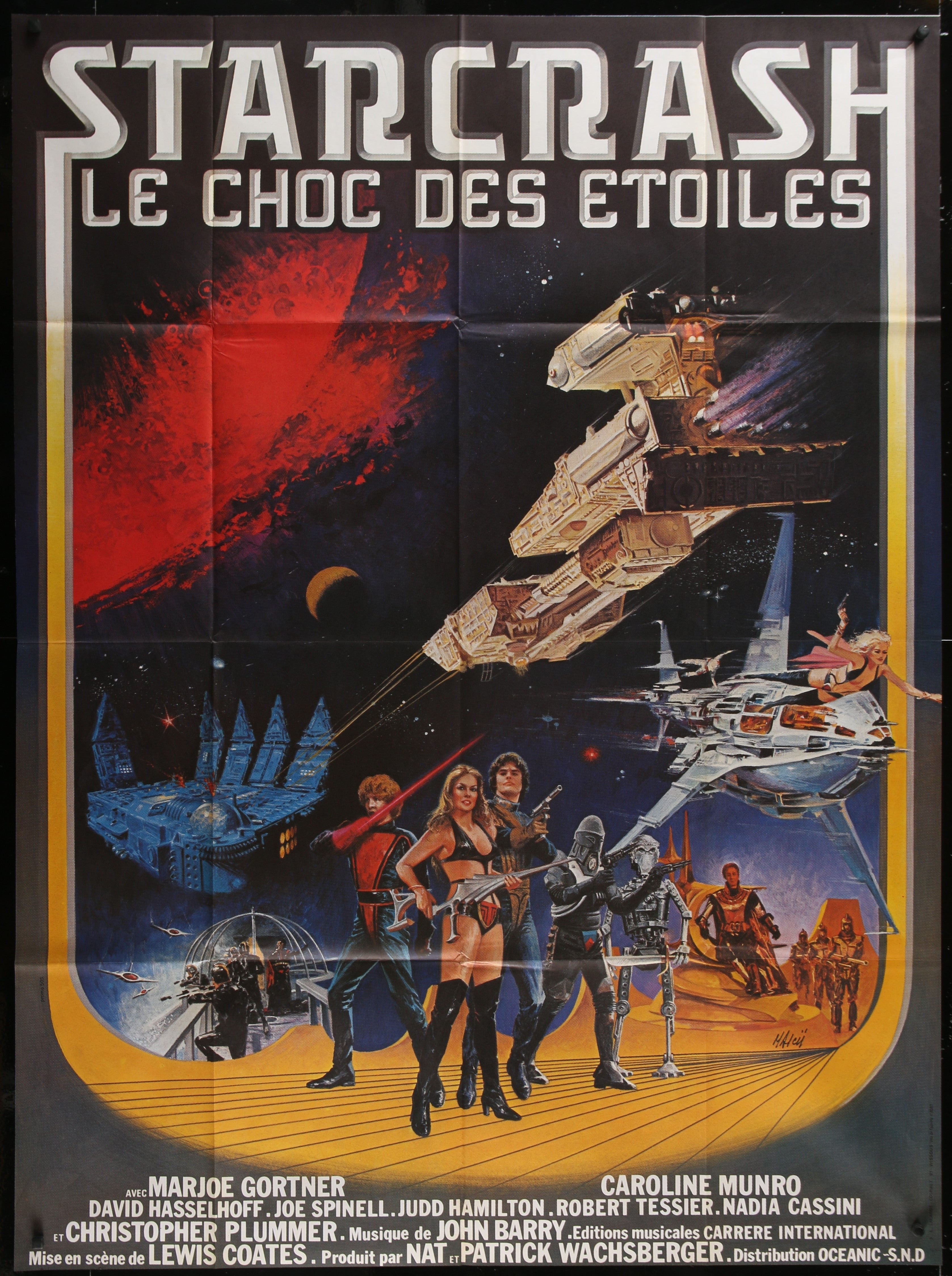 Starcrash (1978) Original French One Panel Movie Poster