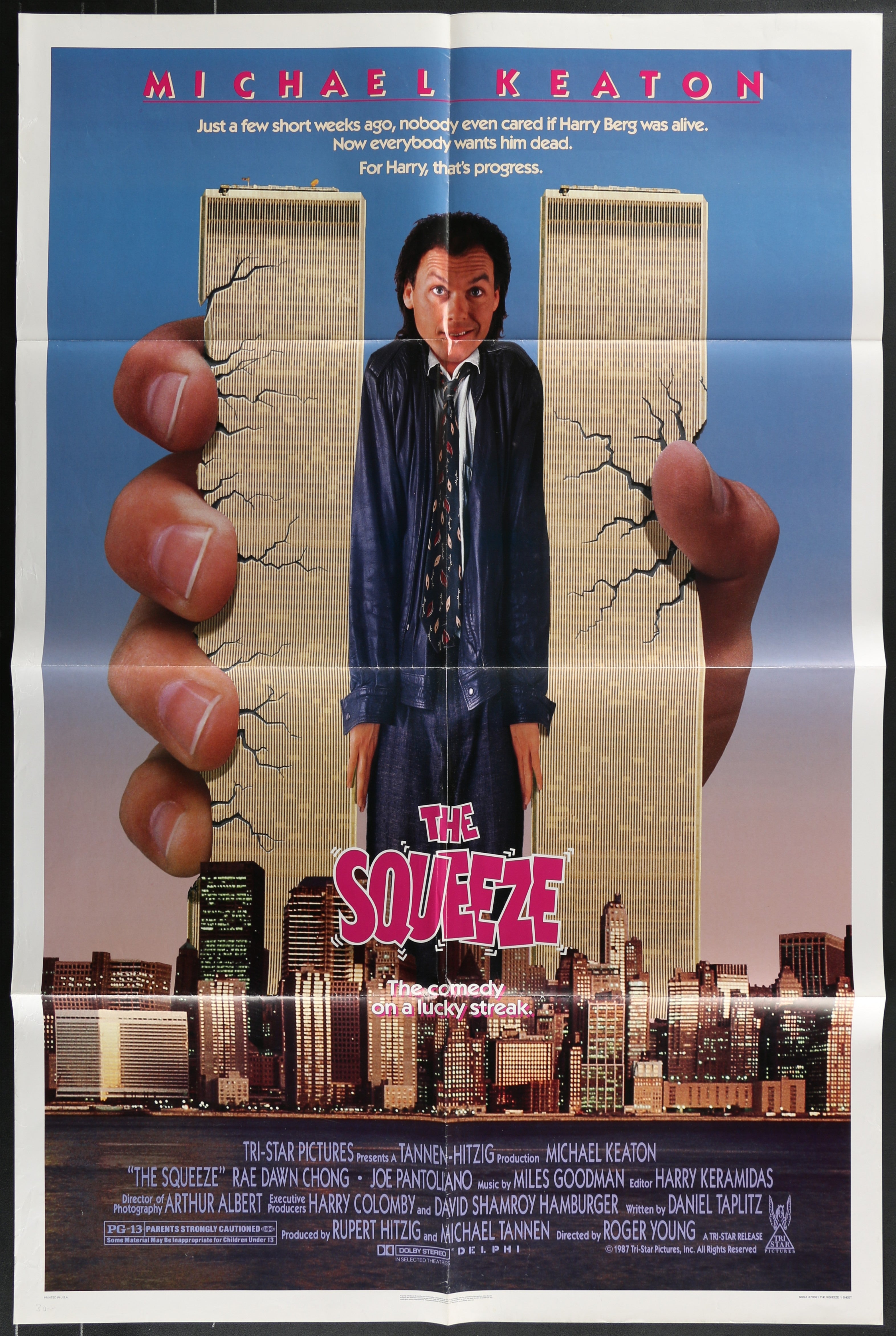 The Squeeze (1987) Original US One Sheet Movie Poster