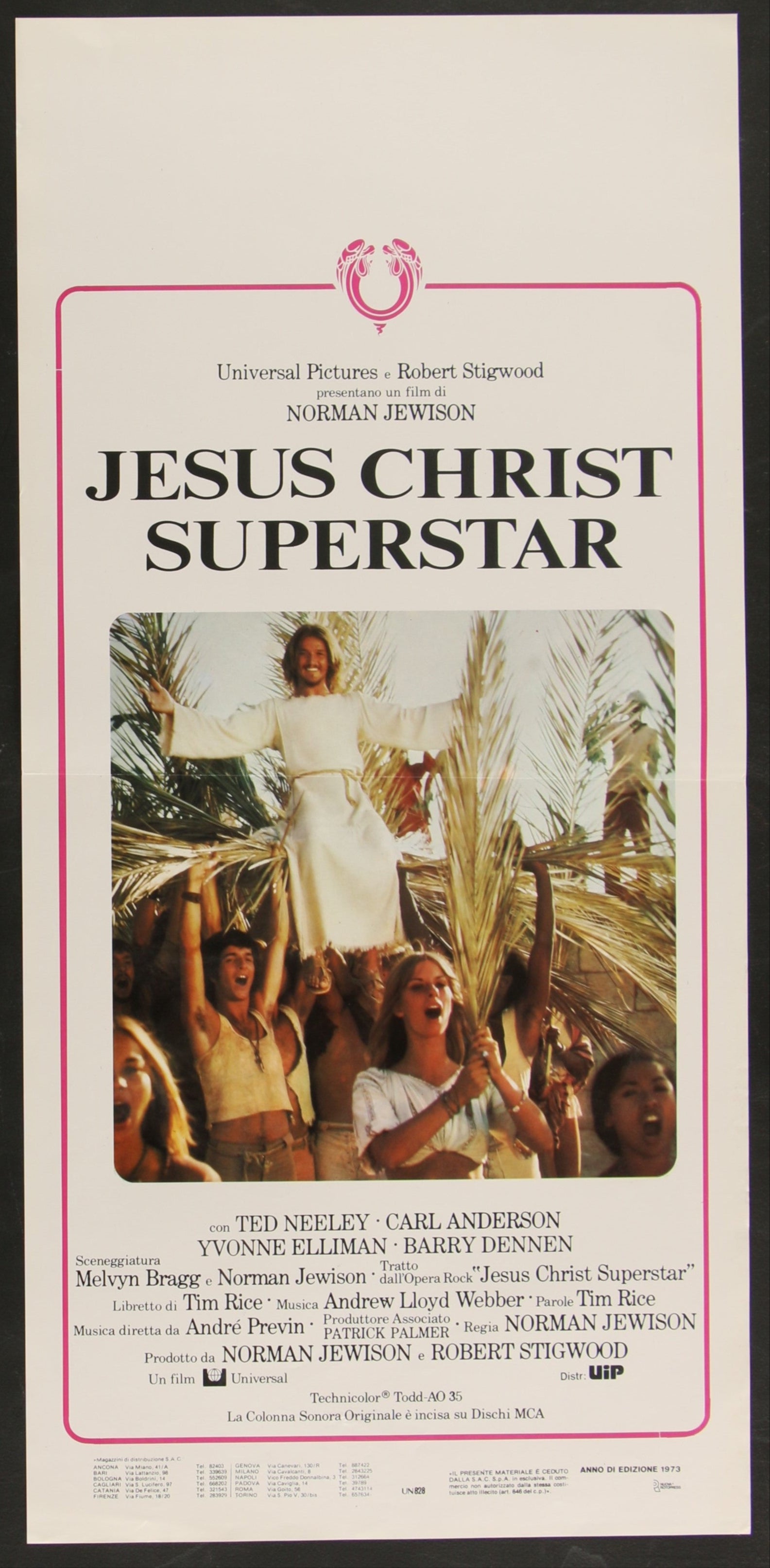 Jesus Christ Superstar (1973) Original Italian Locandina Movie Poster