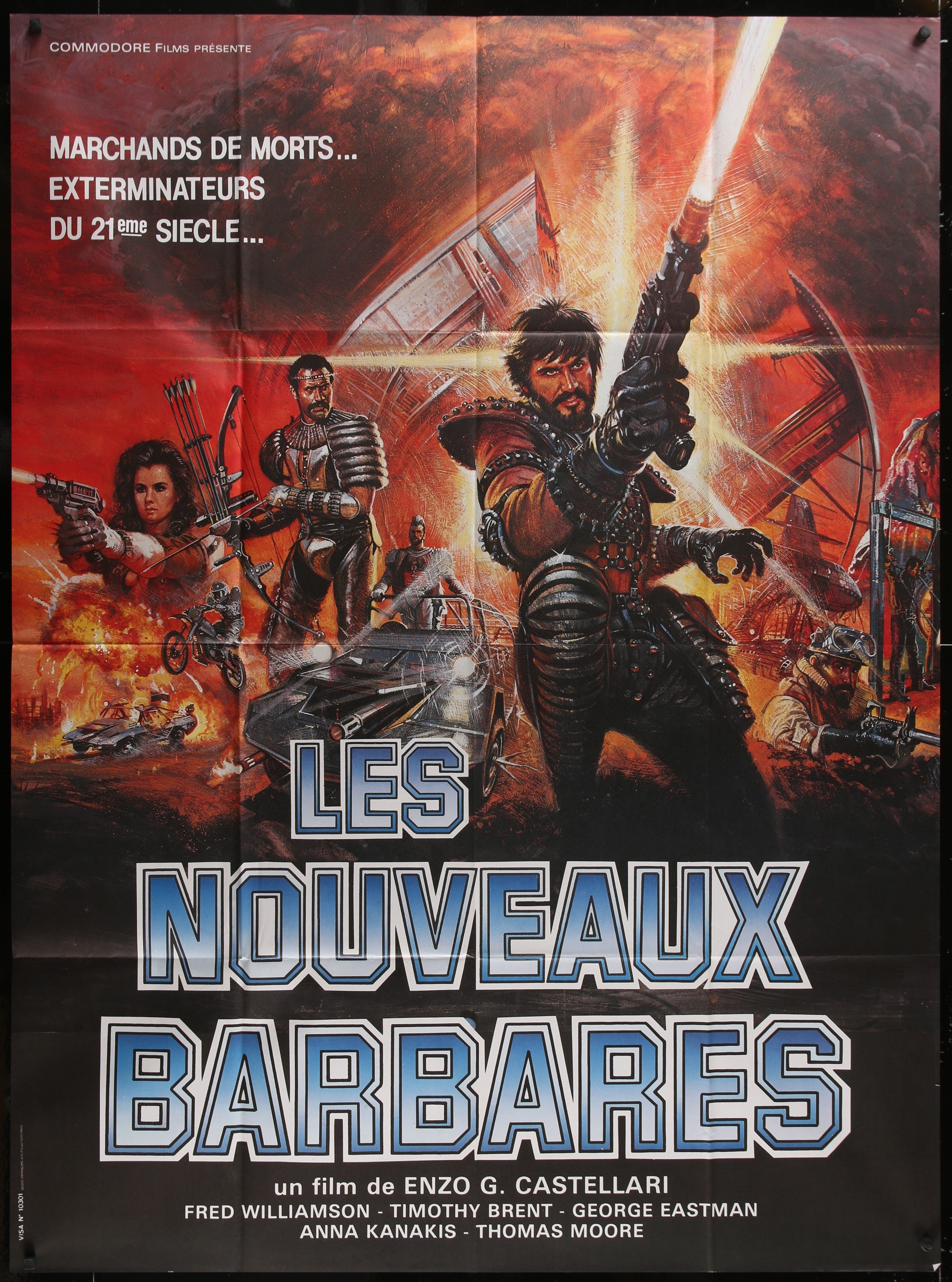 Warriors Of The Wasteland (1984) Original French One Panel Movie Poster