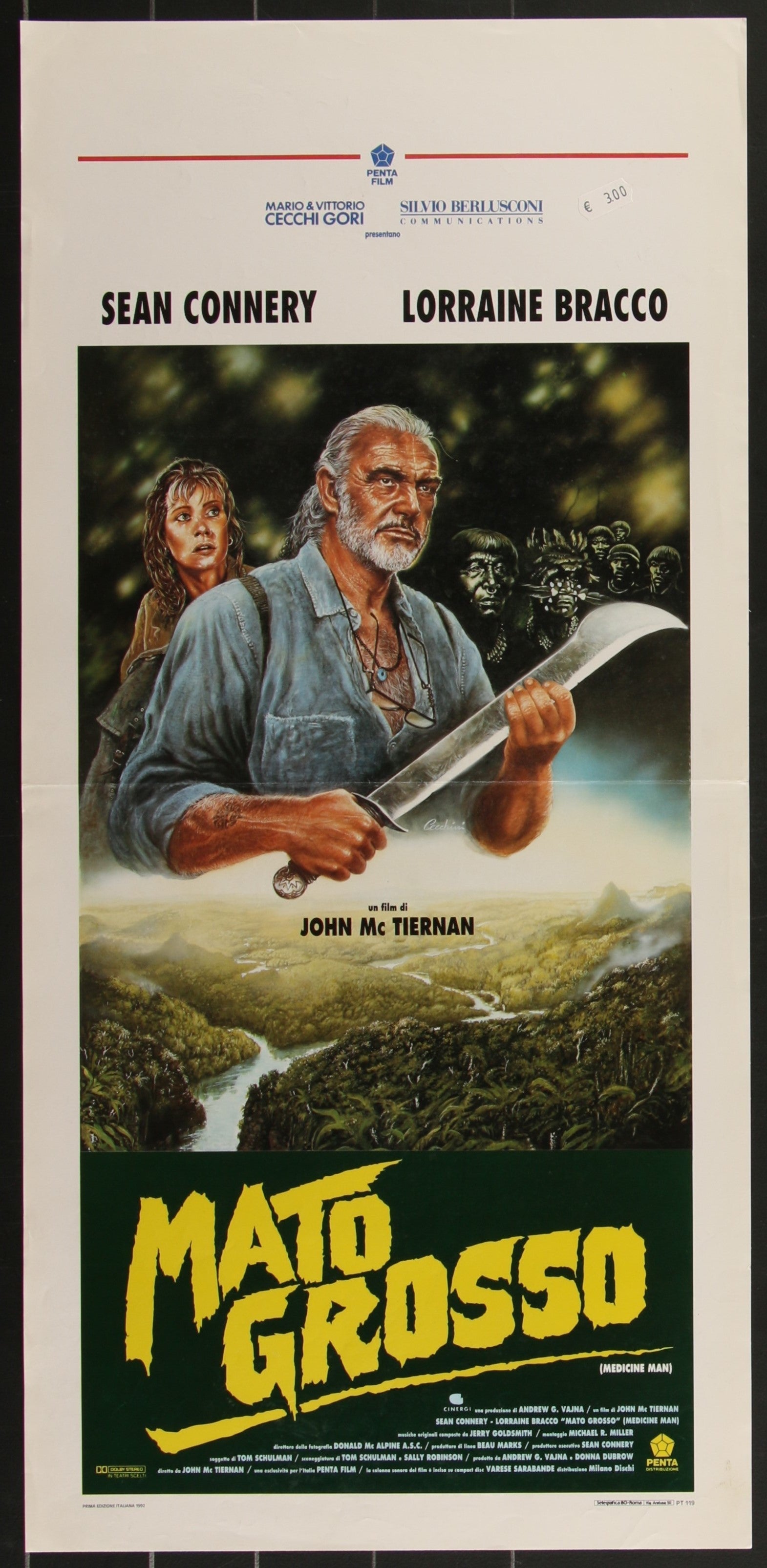 Medicine Man (1992) Original Italian Locandina Movie Poster