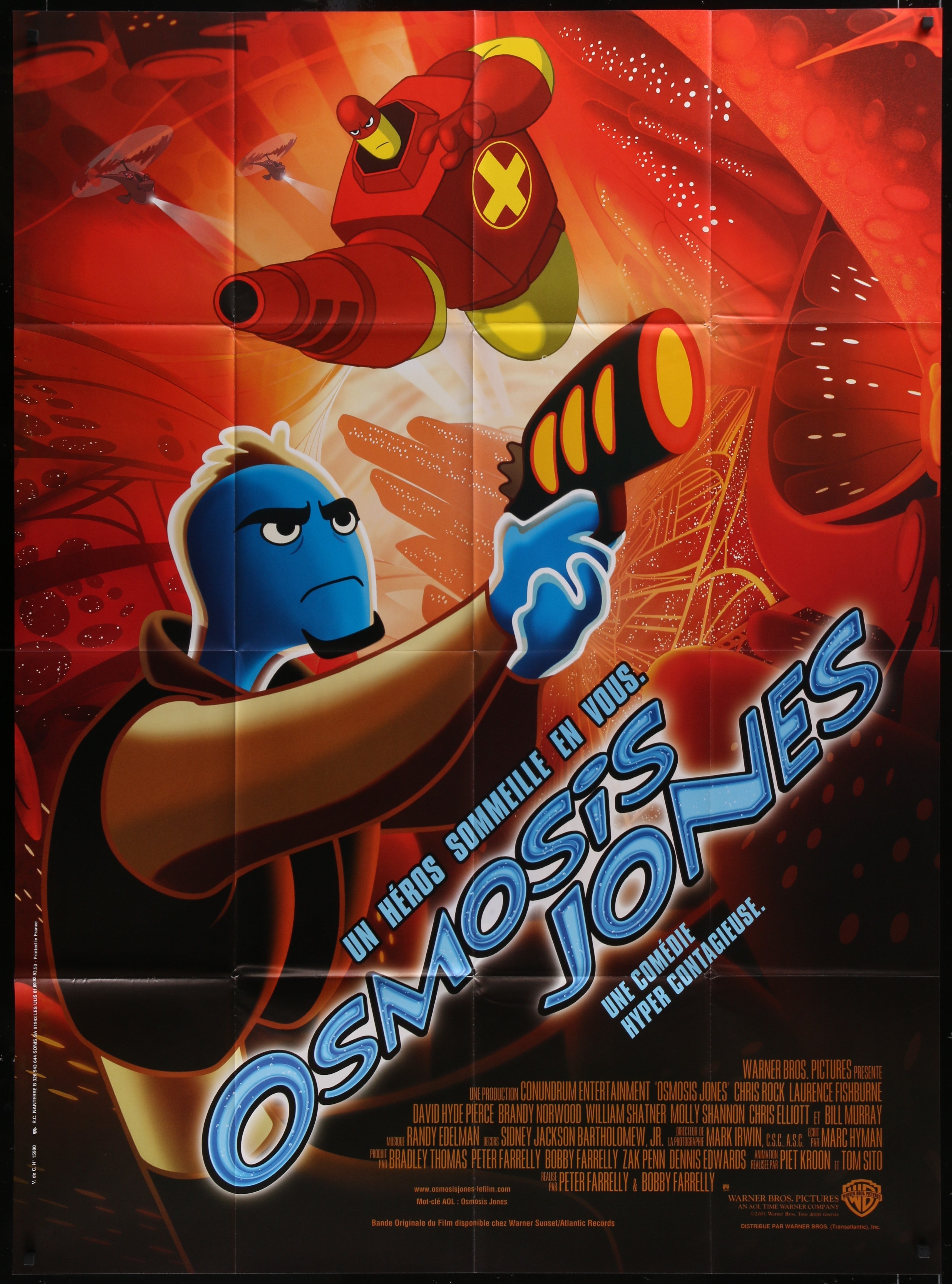 Osmosis Jones 2001 Original French One Panel Movie Poster Steelbook osmosis-jones-2001-original-french-one-panel-movie-poster-steelbook