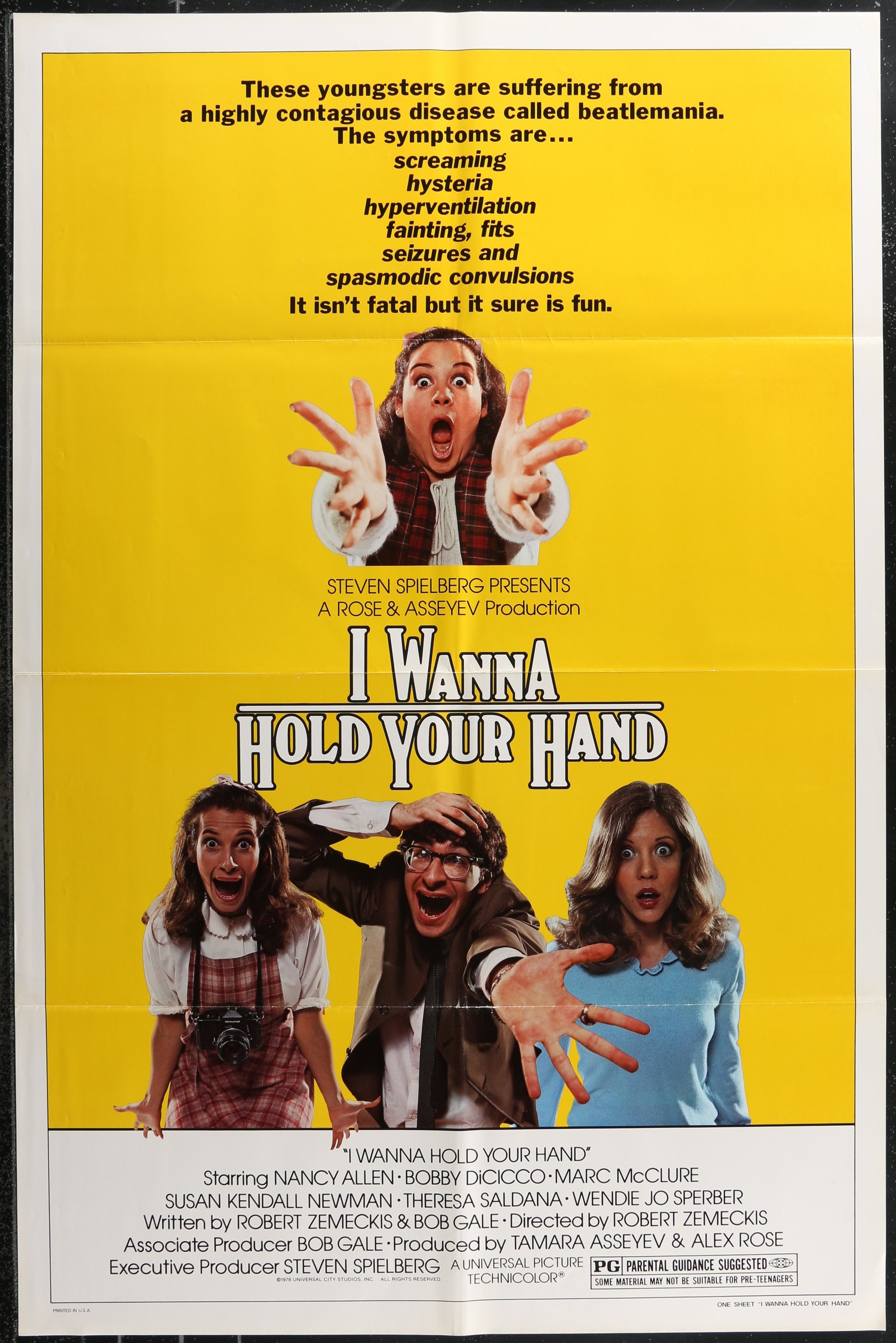 I Wanna Hold Your Hand (1978) Original US One Sheet Movie Poster