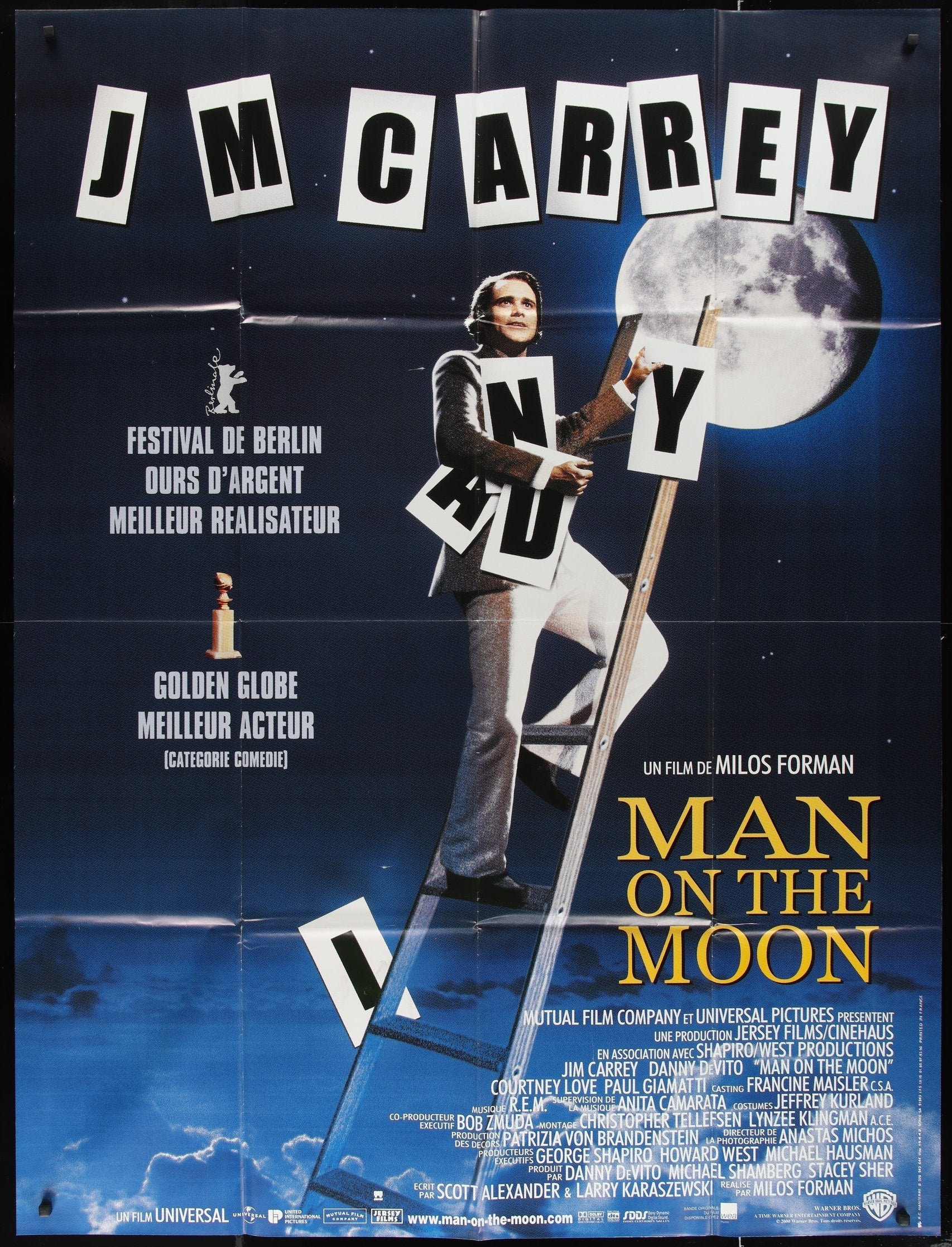 Man On The Moon (2000) Original French Grande Movie Poster