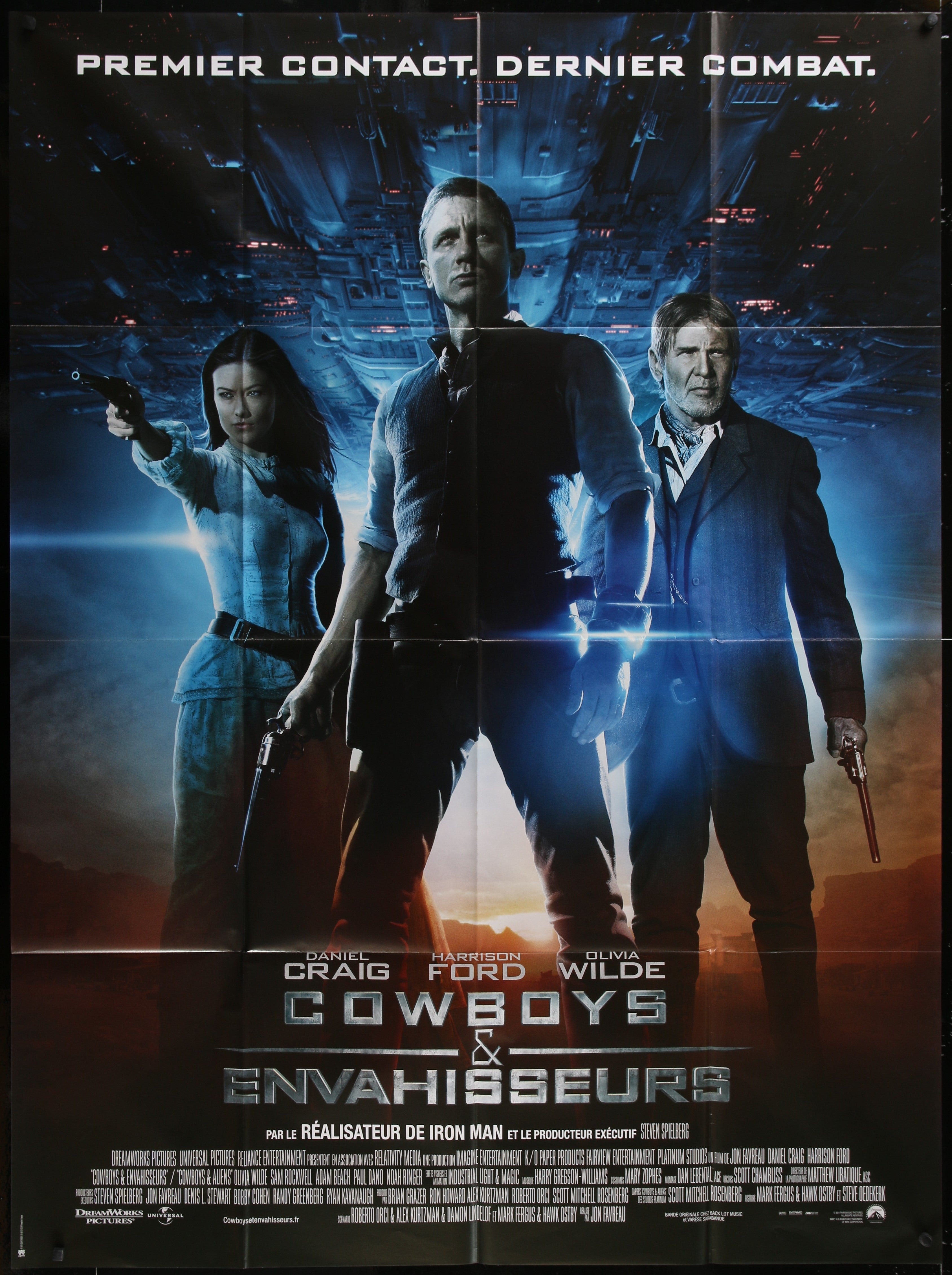 Cowboys And Aliens (2011) Original French One Panel Movie Poster