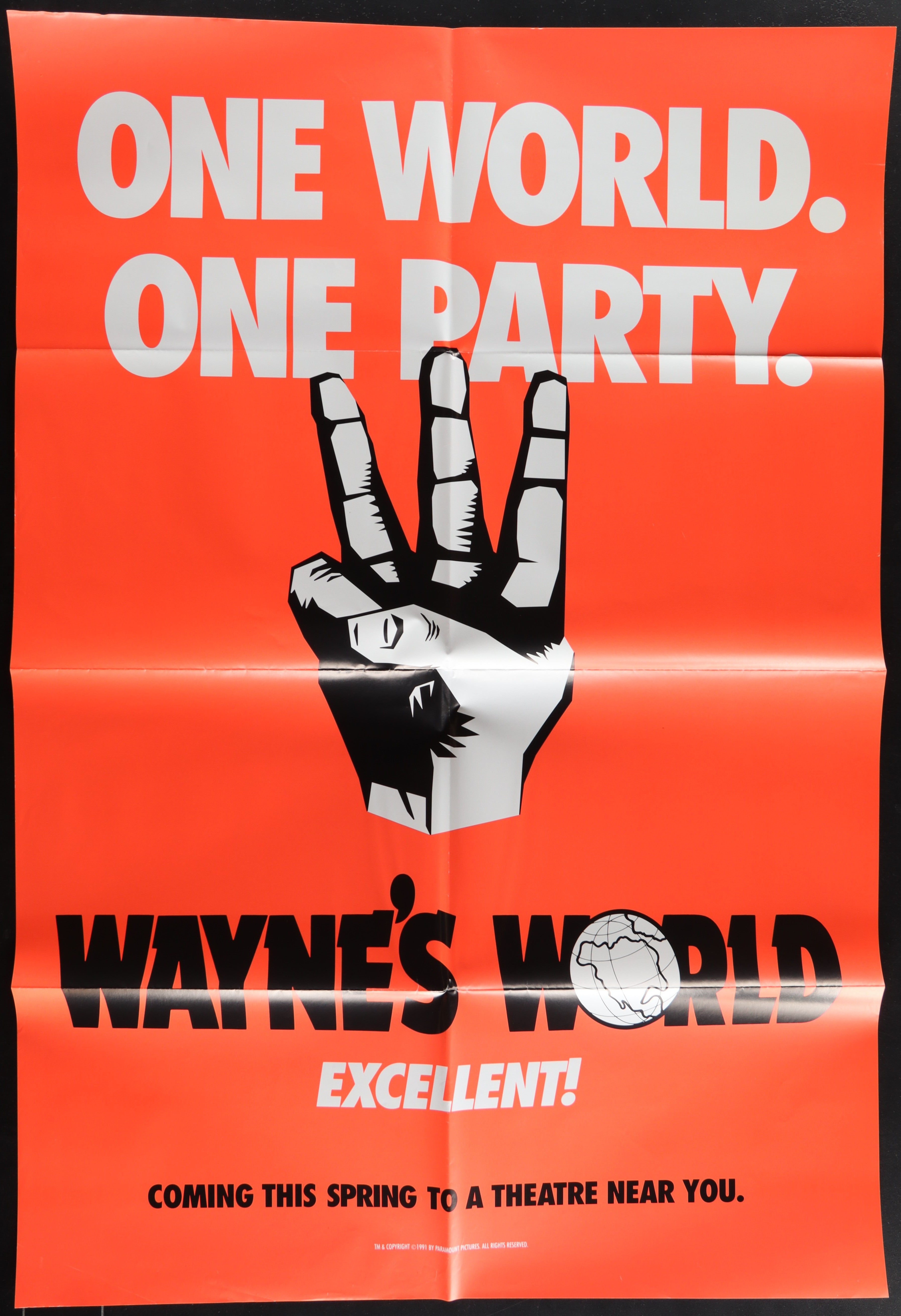 Wayne's World (1992) Original US One Sheet Movie Poster