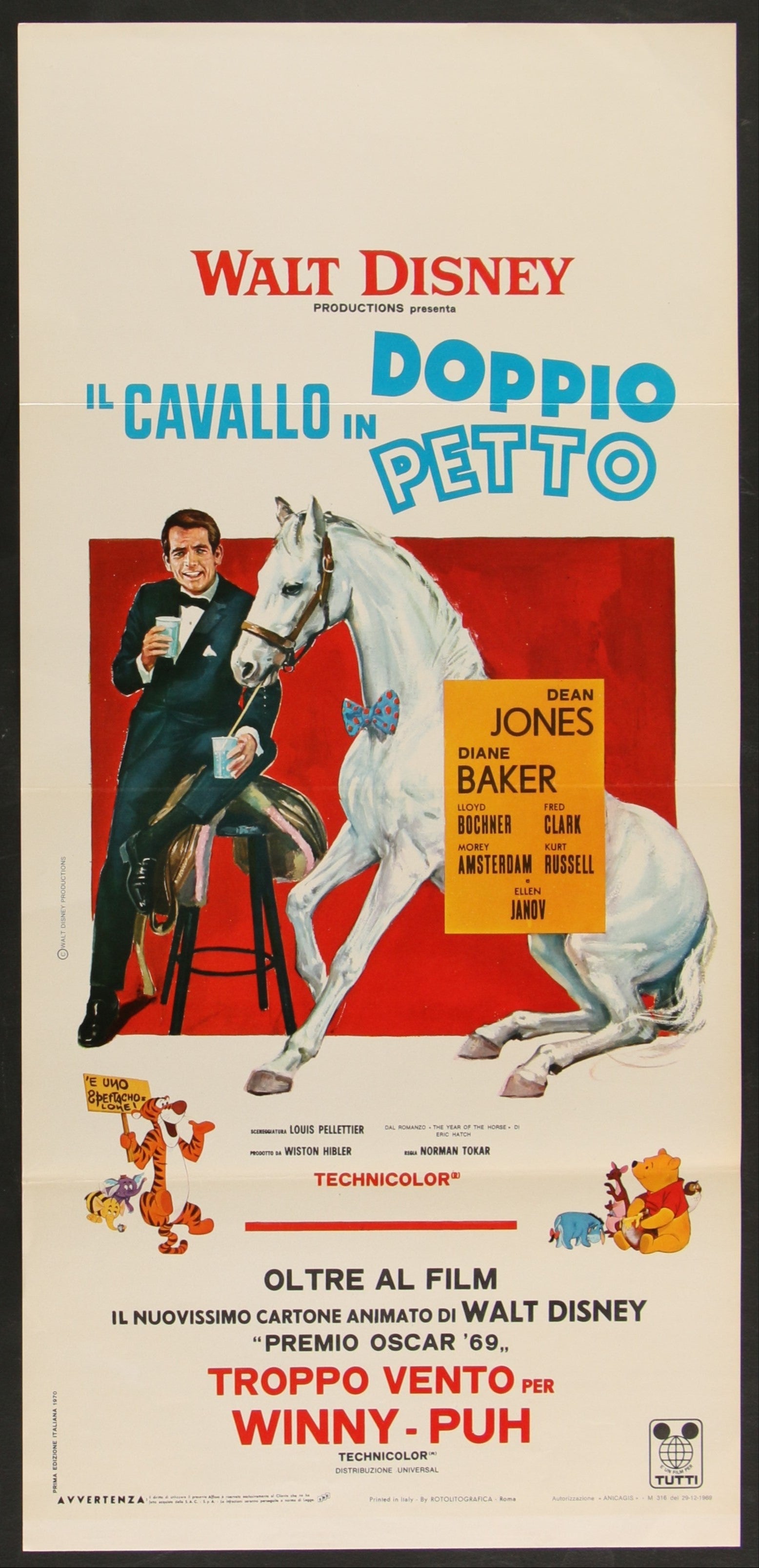 The Horse In The Gray Flannel Suit (1970) Original Italian Locandina Movie Poster