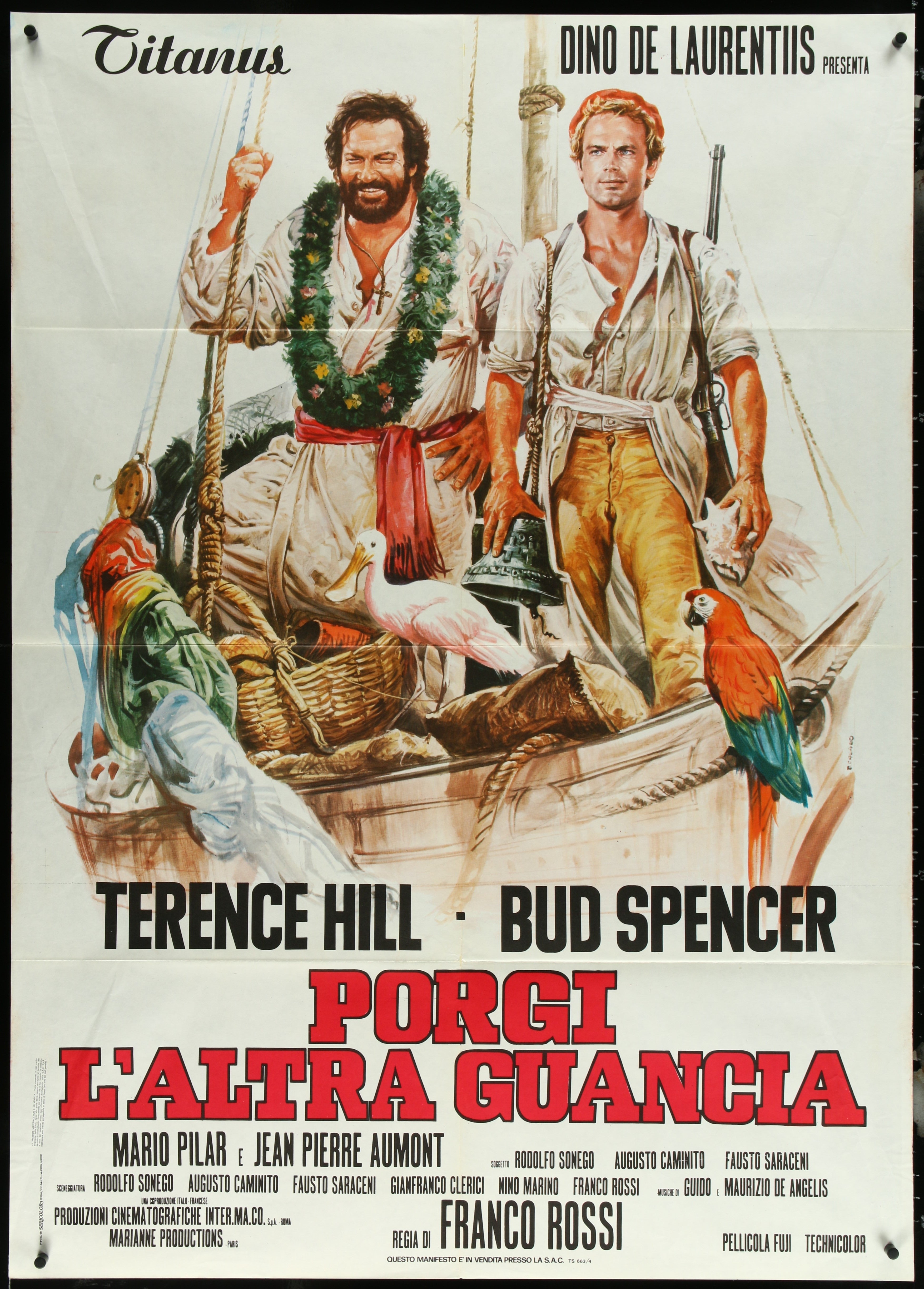 Turn The Other Cheek (1970s RR) Original Italian One Panel Movie Poster