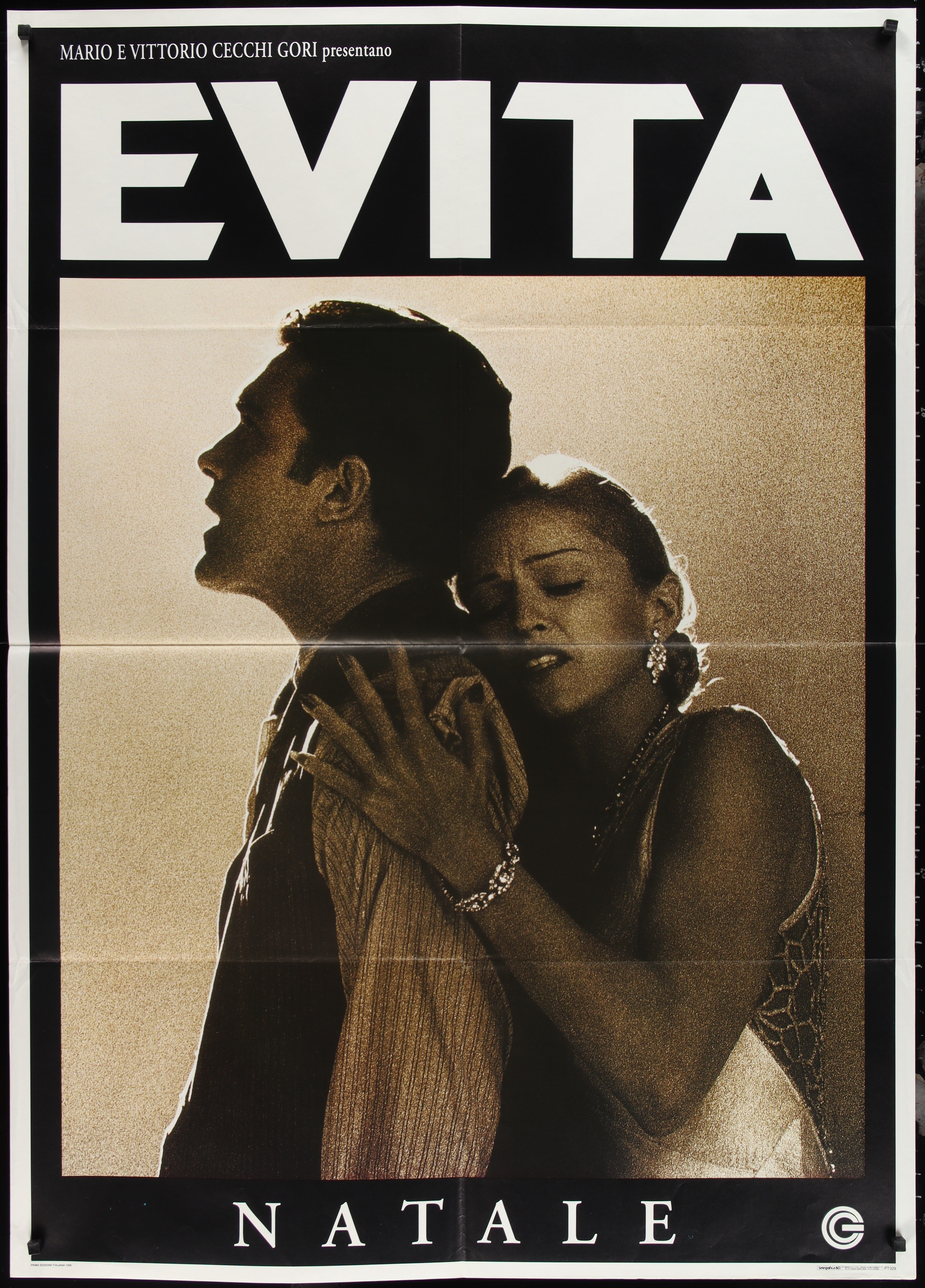 Evita (1996) Original Italian One Panel Movie Poster