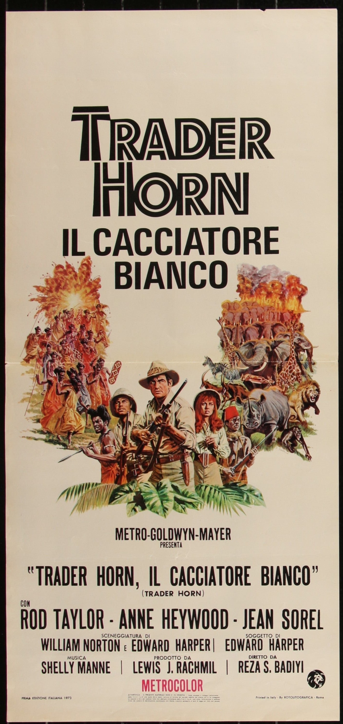 Trader Horn (1973) Original Italian Locandina Movie Poster