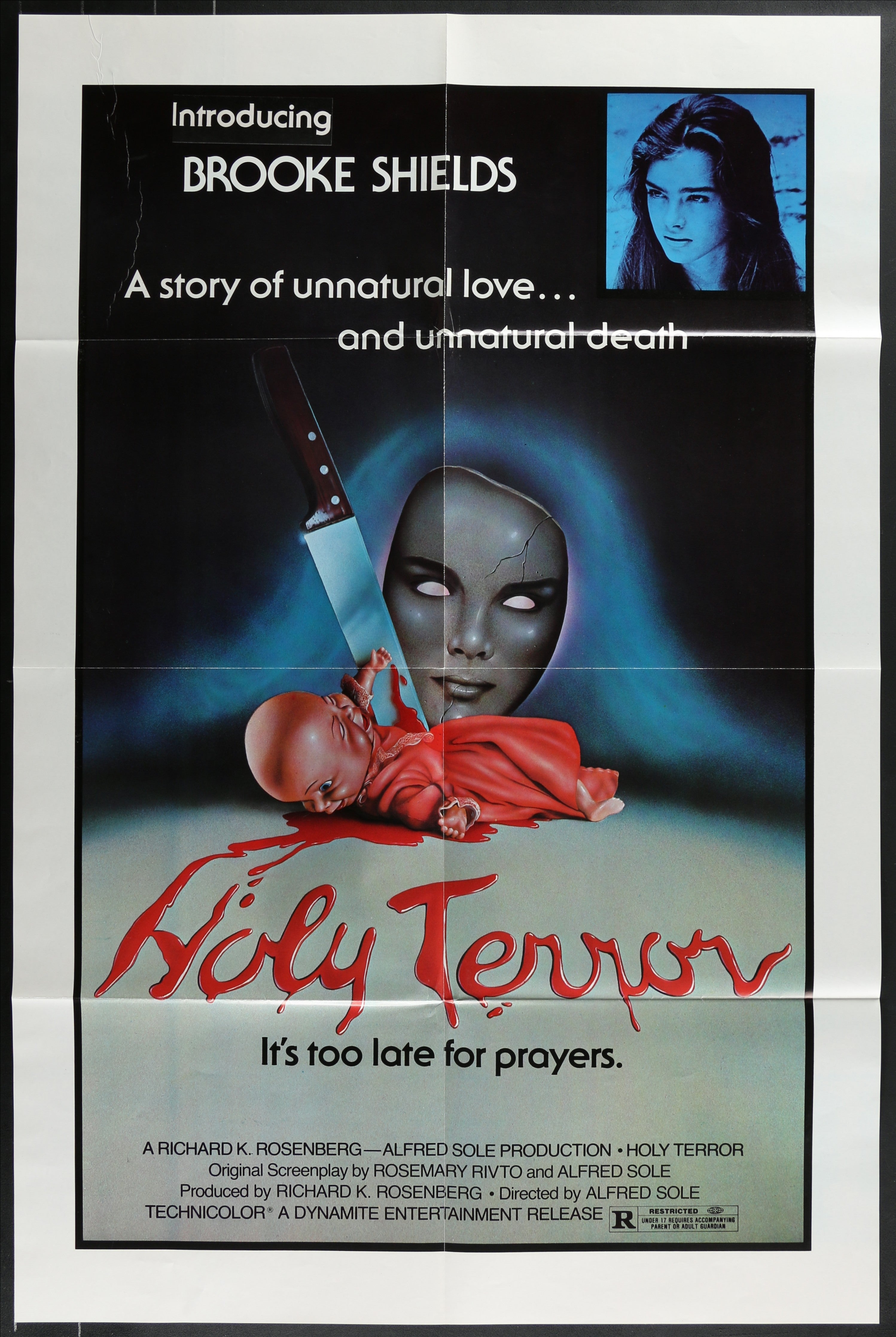 Holy Terror (1981 RR) Original US One Sheet Movie Poster