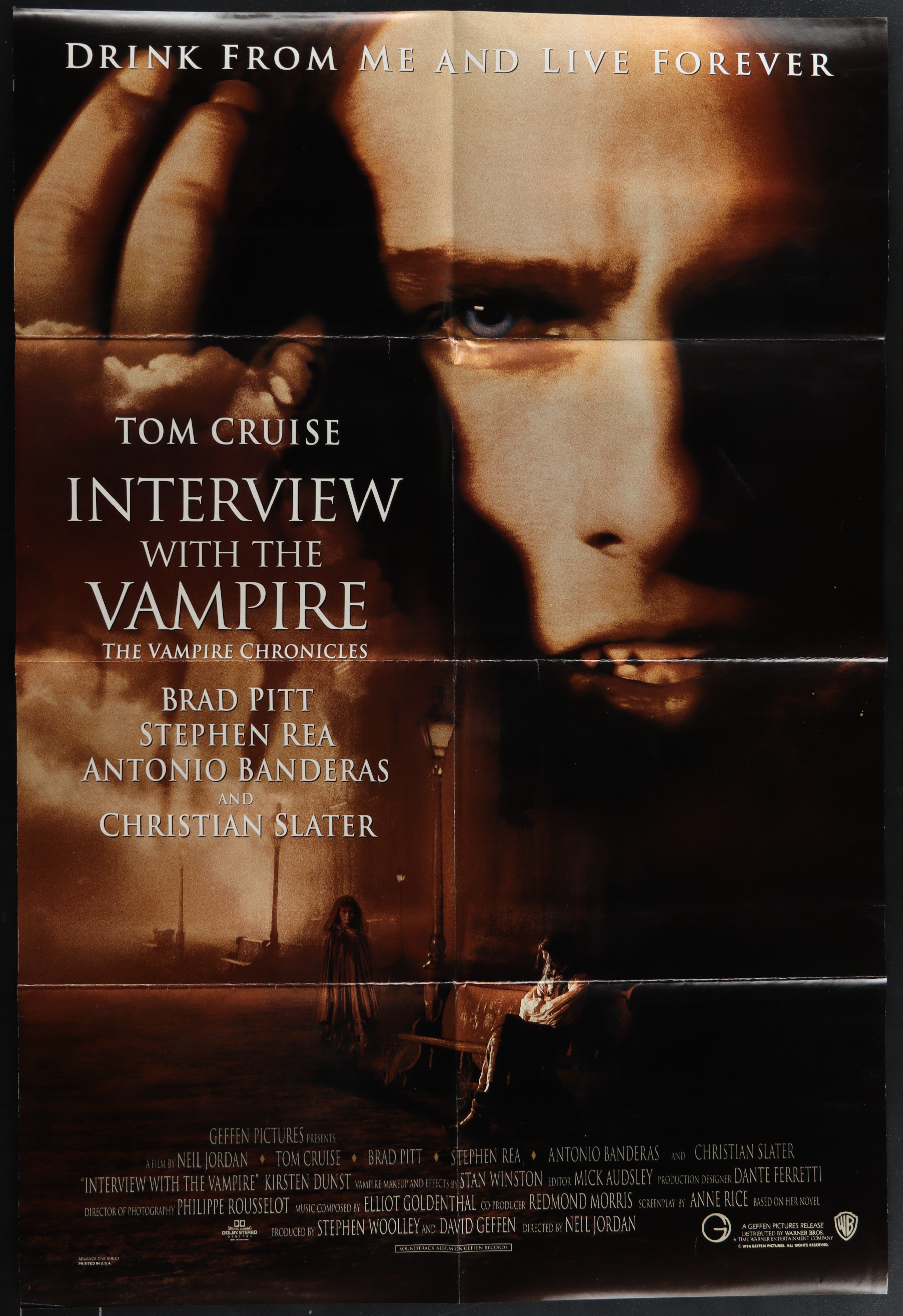 Interview With The Vampire (1994) Original US One Sheet Movie Poster