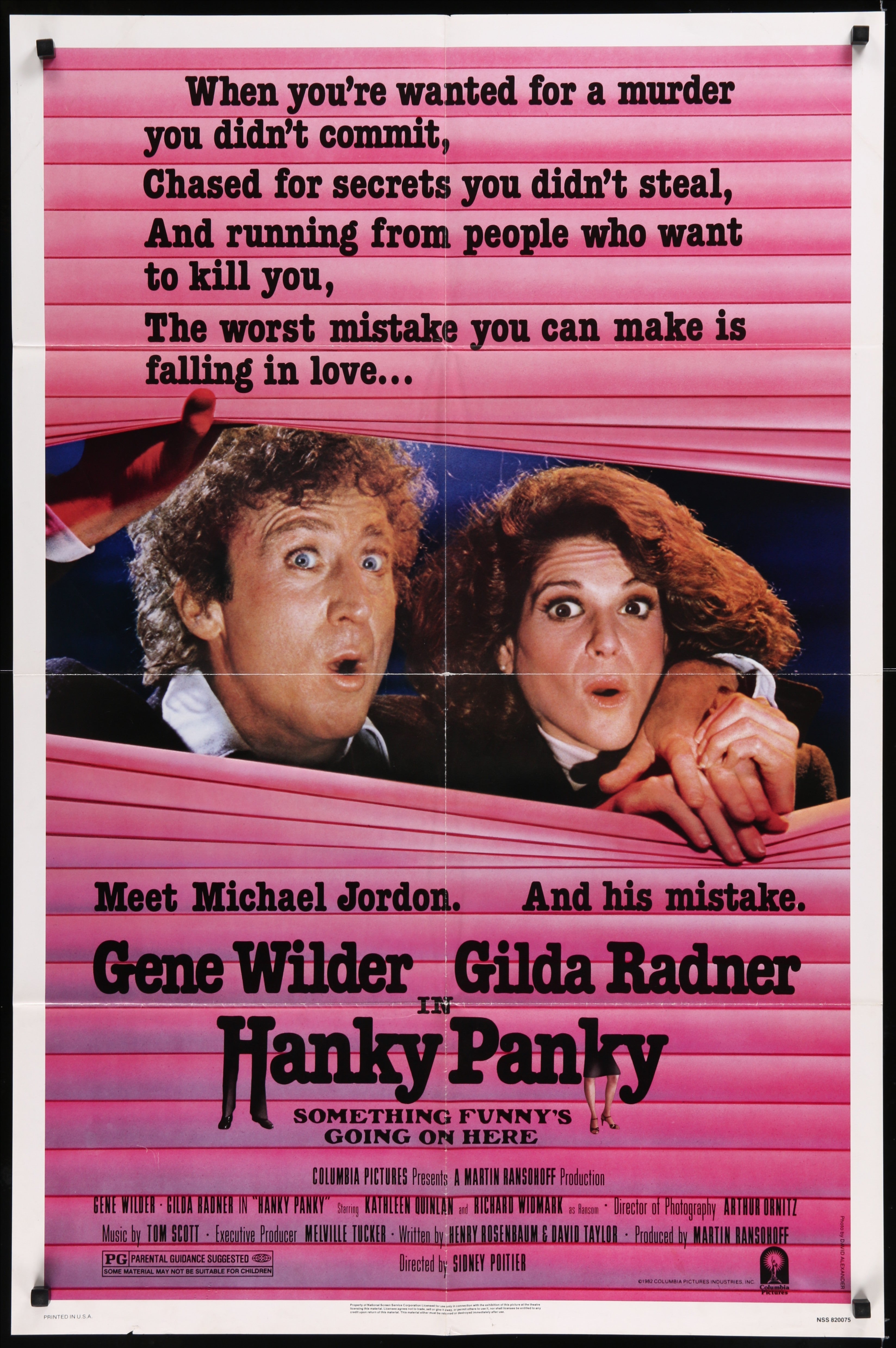 Hanky Panky (1982) Original US One Sheet Movie Poster