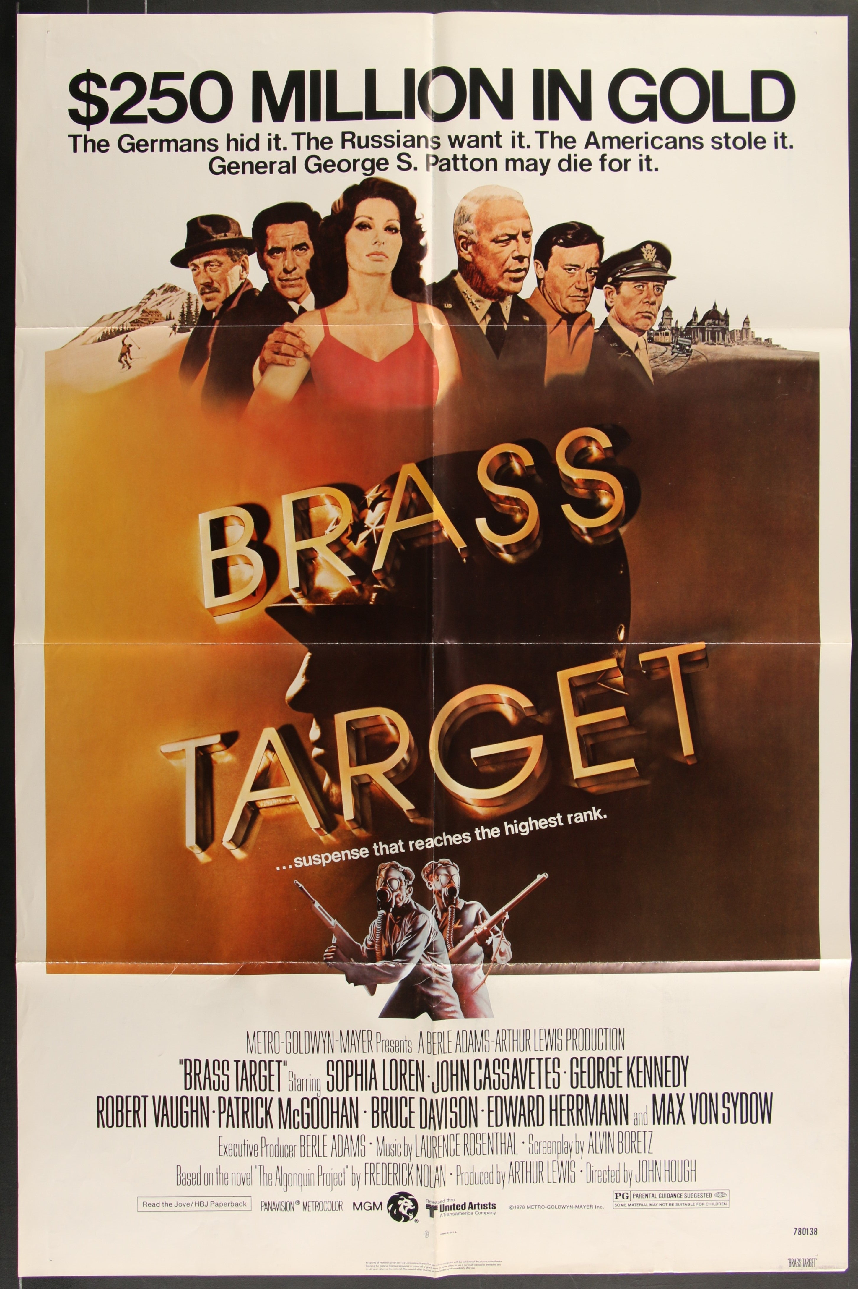 Brass Target (1978) Original US One Sheet Movie Poster
