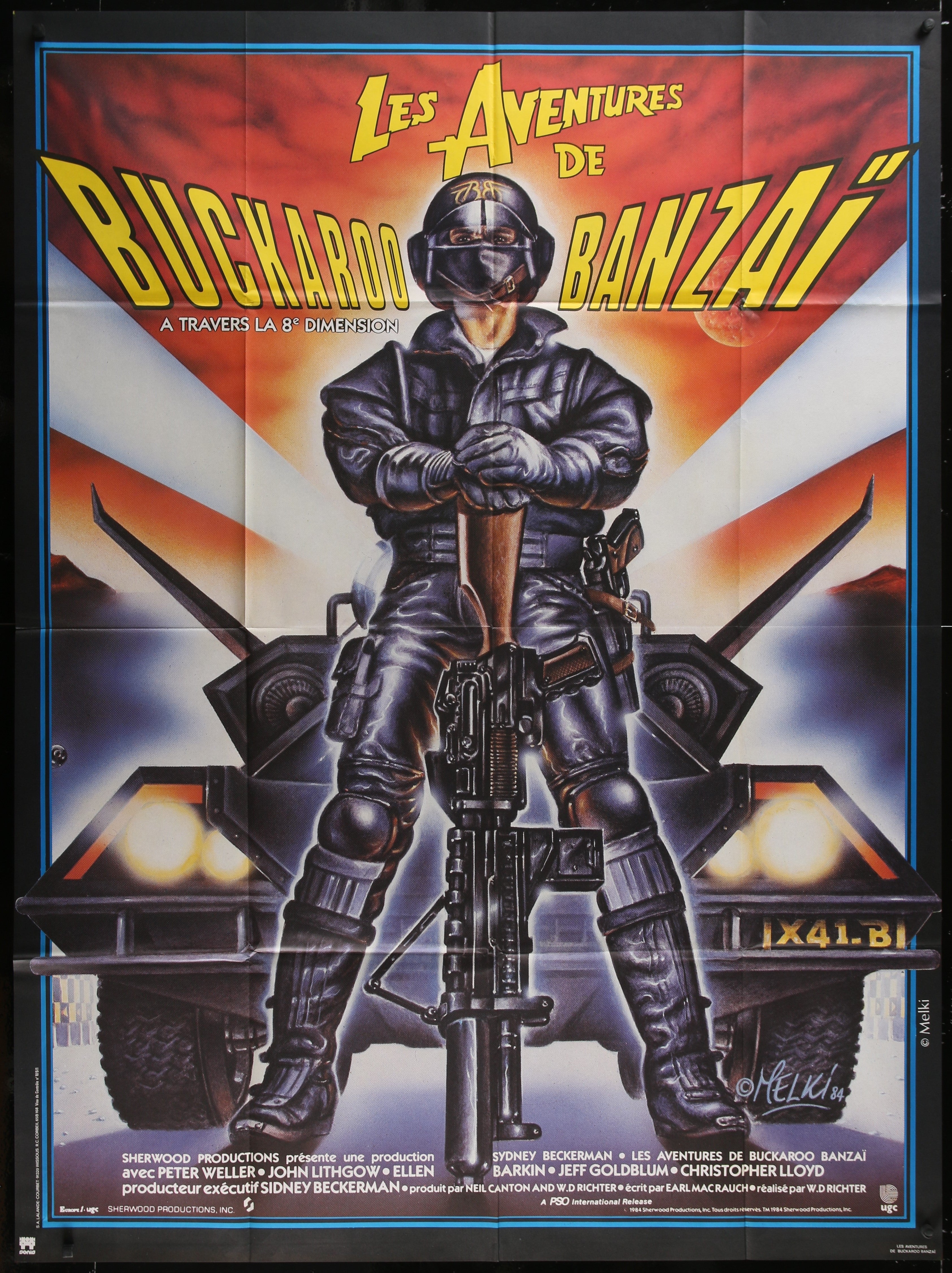 The Adventures Of Buckaroo Banzai Across The 8th Dimension (1986) Original French One Panel Movie Poster