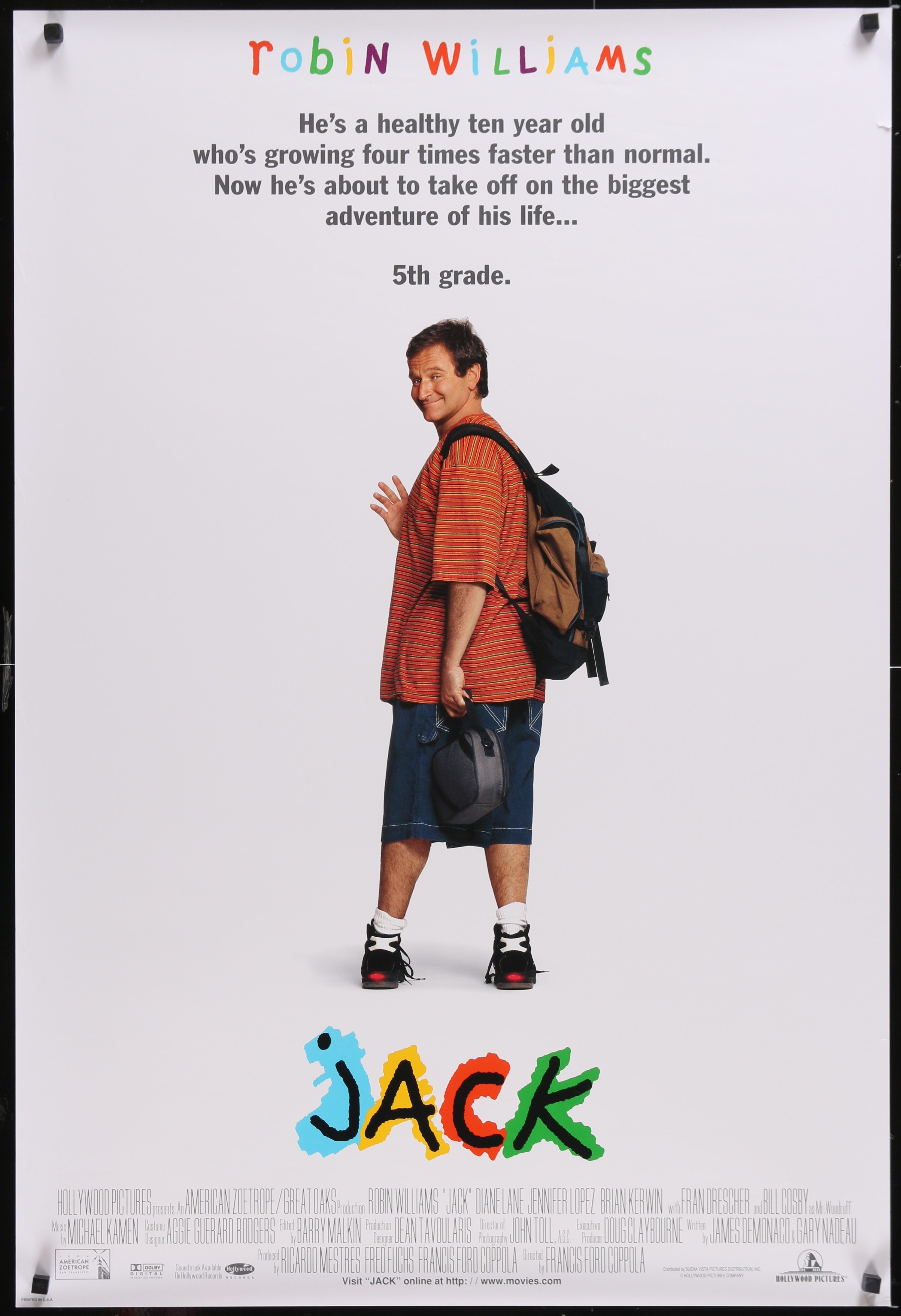 Jack (1996) Original US One Sheet Movie Poster