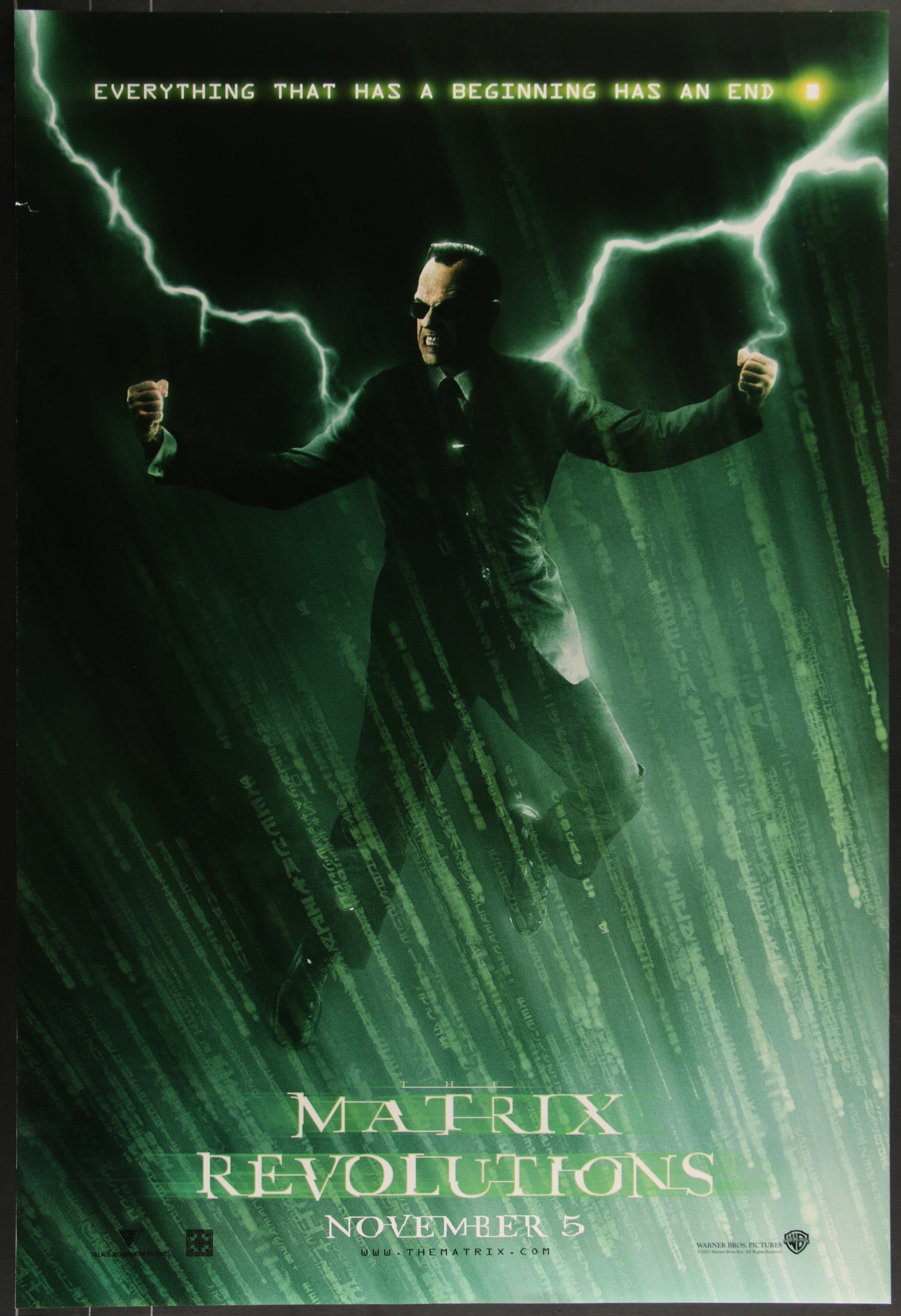 The Matrix Revolutions (2003) Original US One Sheet Movie Poster