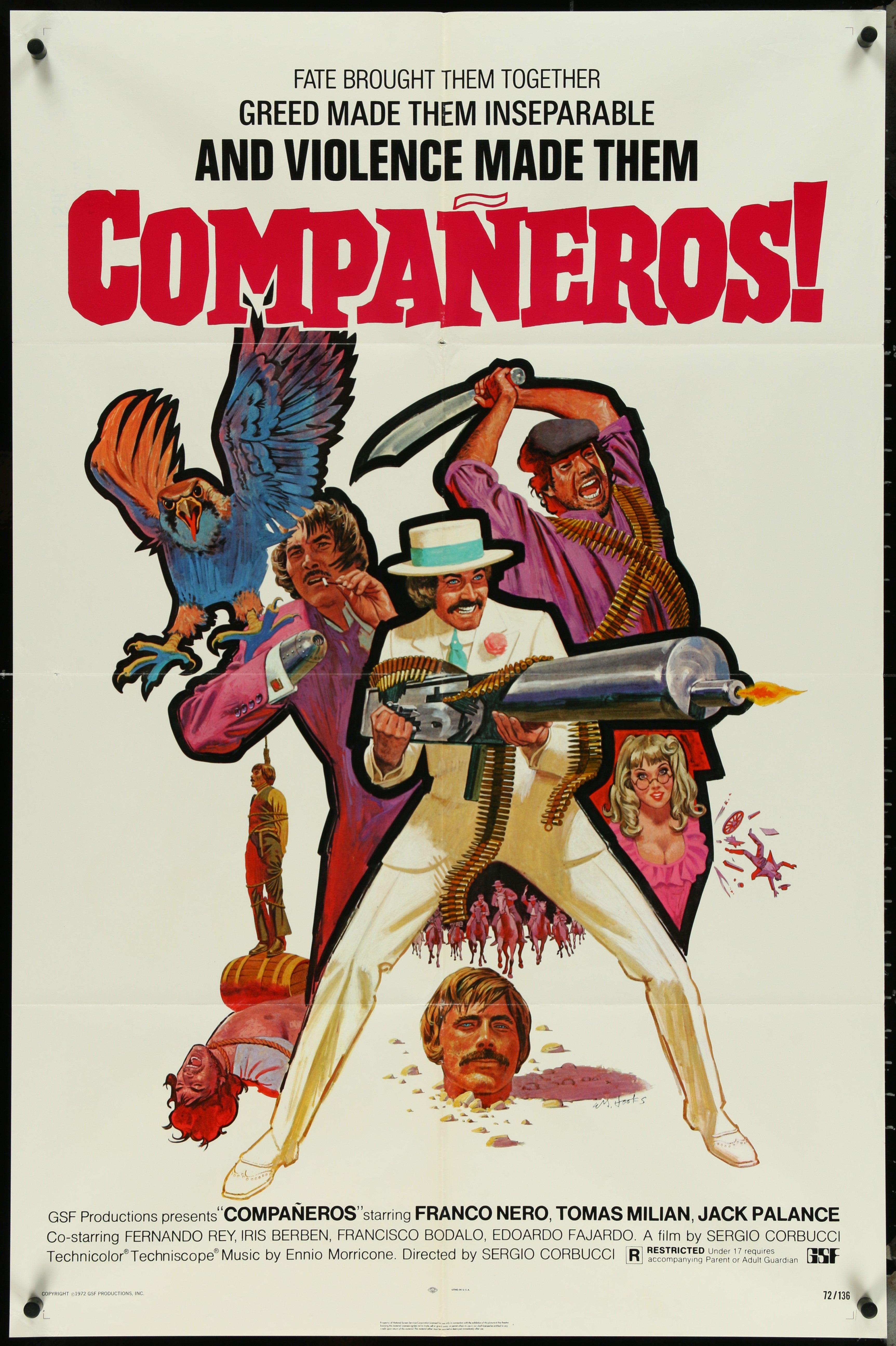 Companeros! (1972) Original US One Sheet Movie Poster