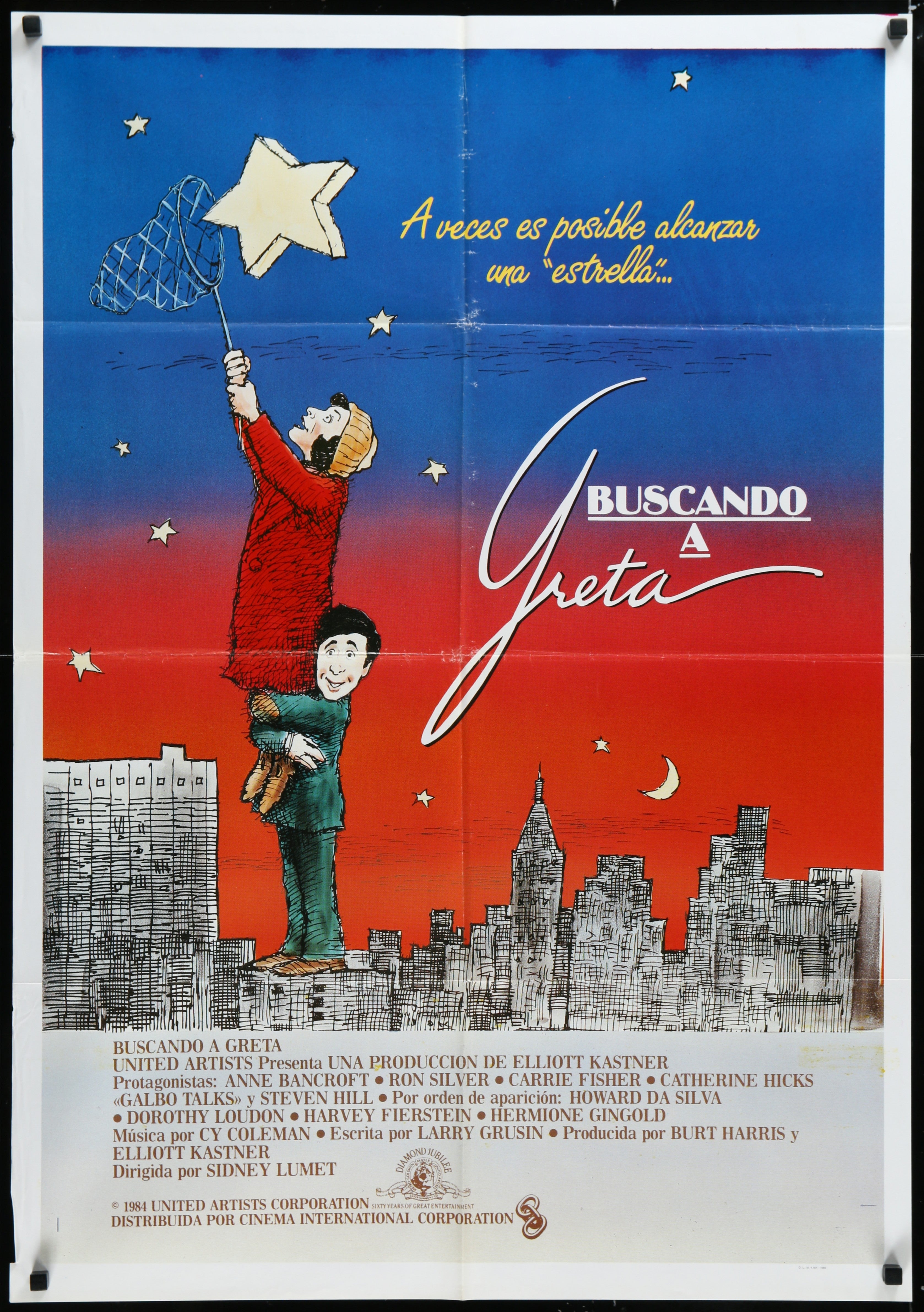 Garbo Talks (1984) Original Spanish Language One Sheet Movie Poster