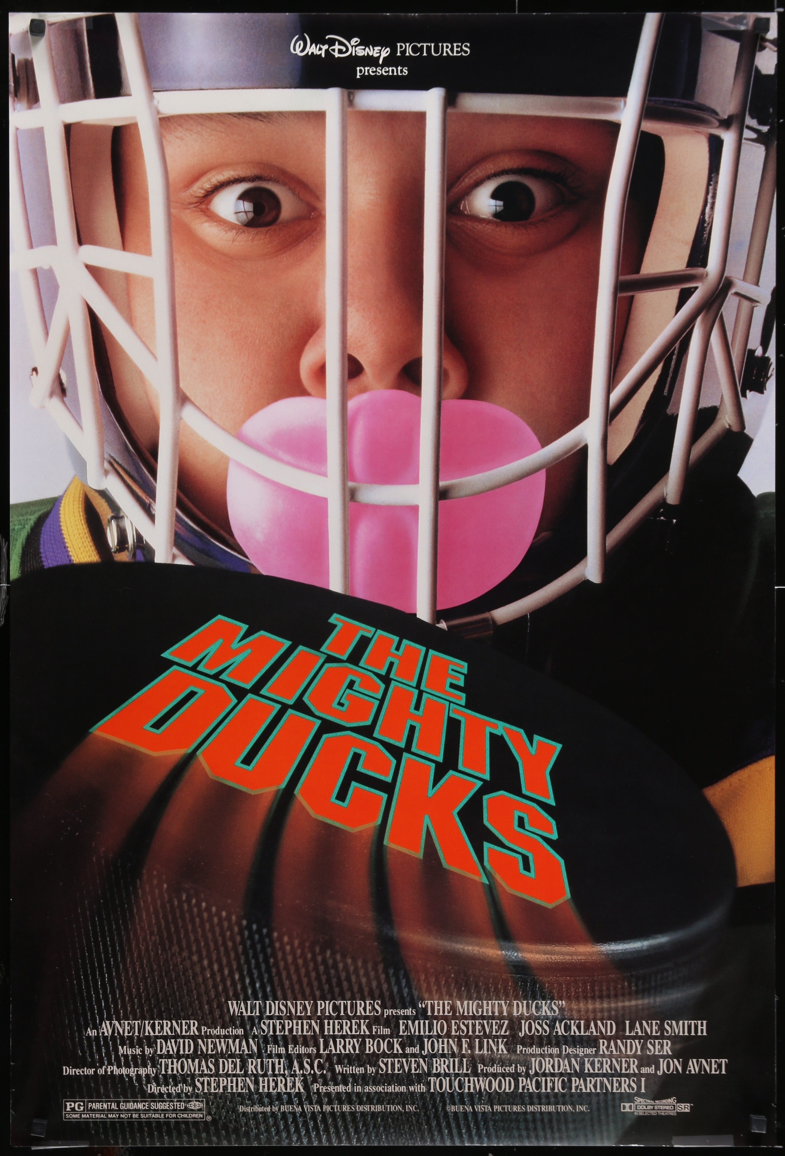 The Mighty Ducks (1992) Original US One Sheet Movie Poster