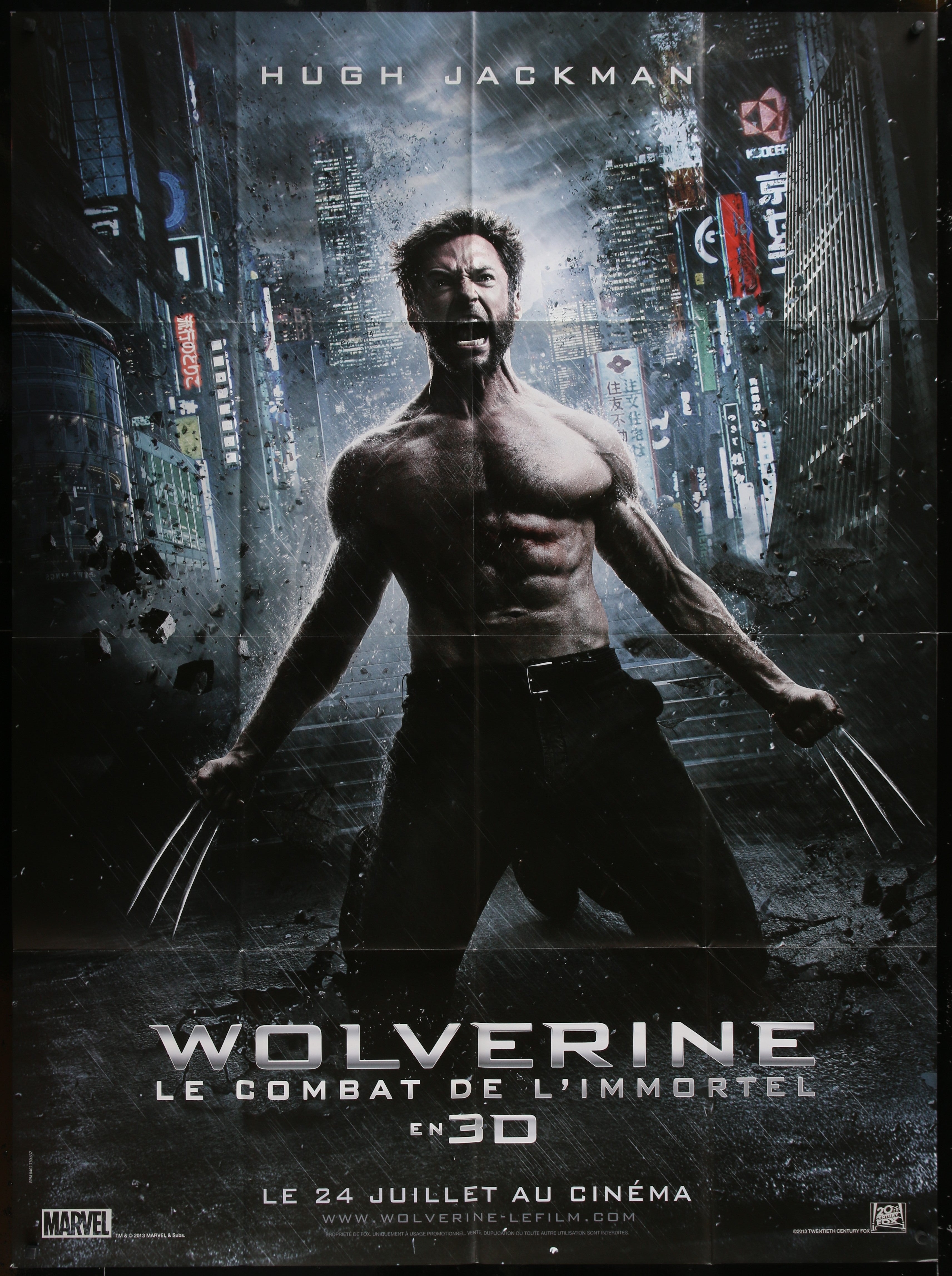 The Wolverine (2013) Original French One Panel Movie Poster
