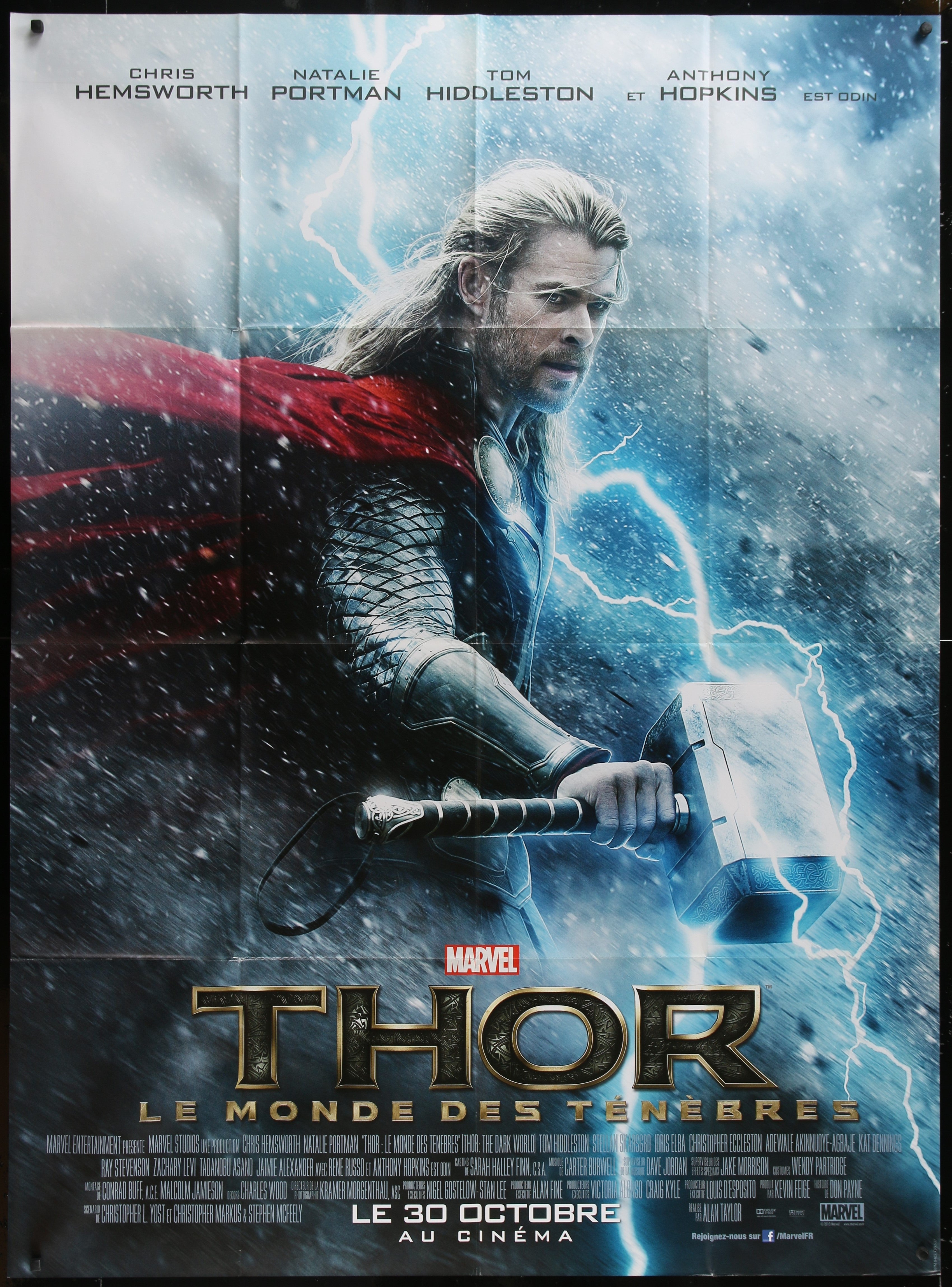 Thor: The Dark World (2013) Original French One Panel Movie Poster