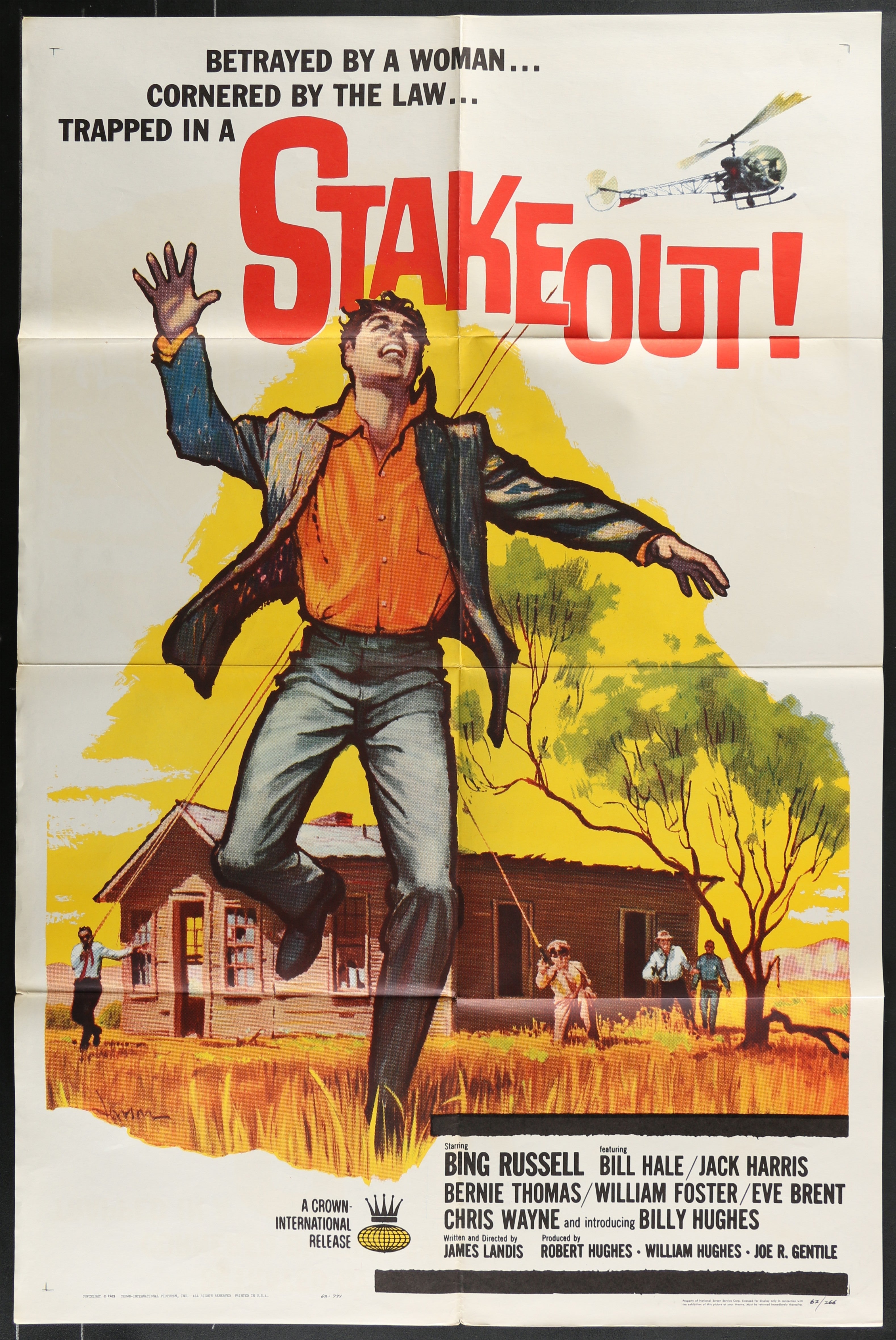 Stakeout! (1962) Original US One Sheet Movie Poster